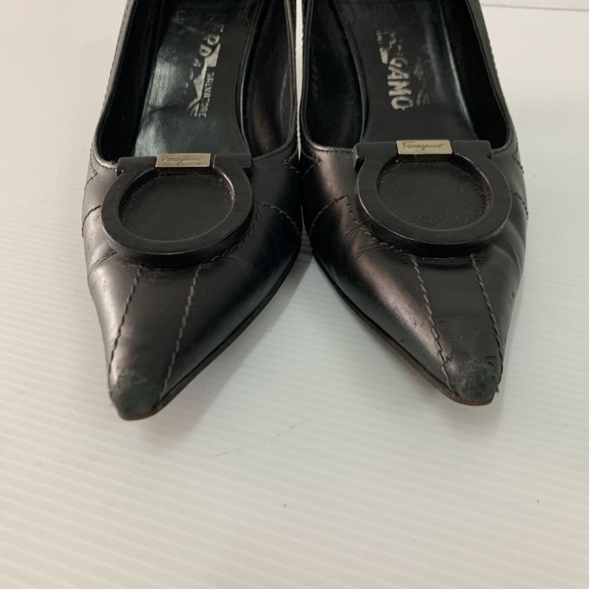 Salvatore Ferragamo Salvatore Ferragamo Leather Heels Size US 7.5 / IT 37.5 - 5 Thumbnail