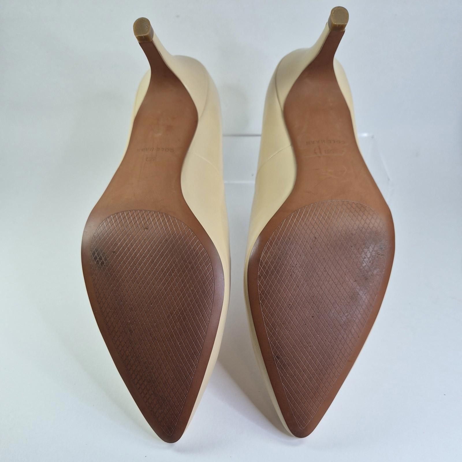 Nine West NINE WEST MARGOT PUMPS NATURAL/TAN LEATHER SIZE 9B Size US 9 / IT 39 - 8 Thumbnail