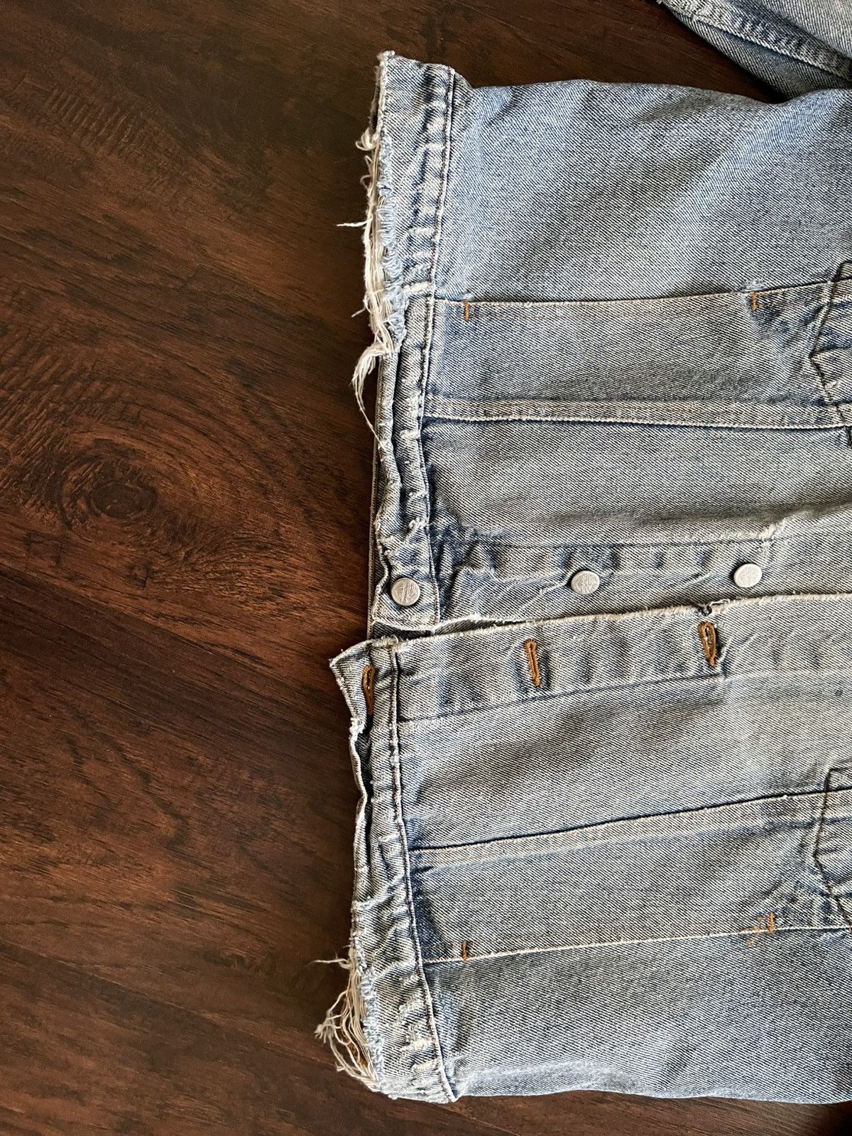 Harley Davidson Harley Davidson Denim Jacket (Distressed/Back Grapic) Size US XL / EU 56 / 4 - 3 Thumbnail