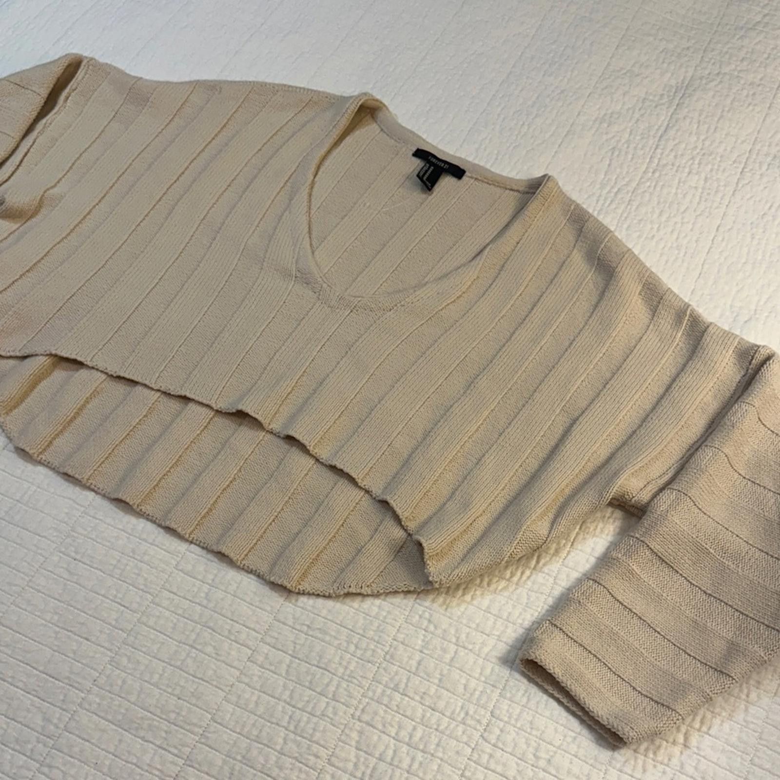 Forever 21 Forever 21 Knit Balletcore Medium Cropped Sweater Camel Size M / US 6-8 / IT 42-44 - 4 Thumbnail