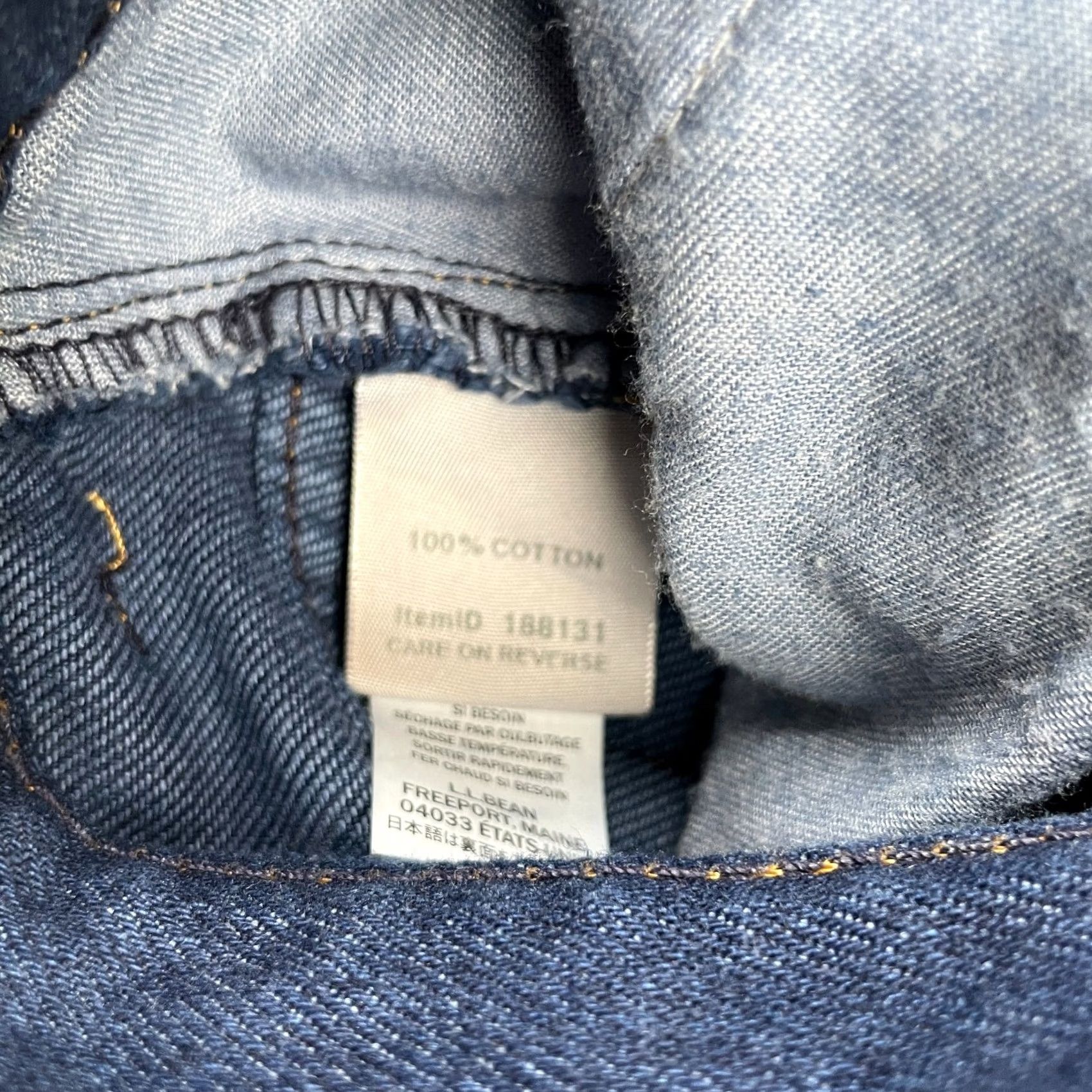 Vintage VINTAGE LL Bean Jeans Womens 16 Tall Blue Ultra High Rise Relaxed Tapered Leg Logo Denim Shirt? Size 24" / US 00 / IT 34 - 4 Thumbnail