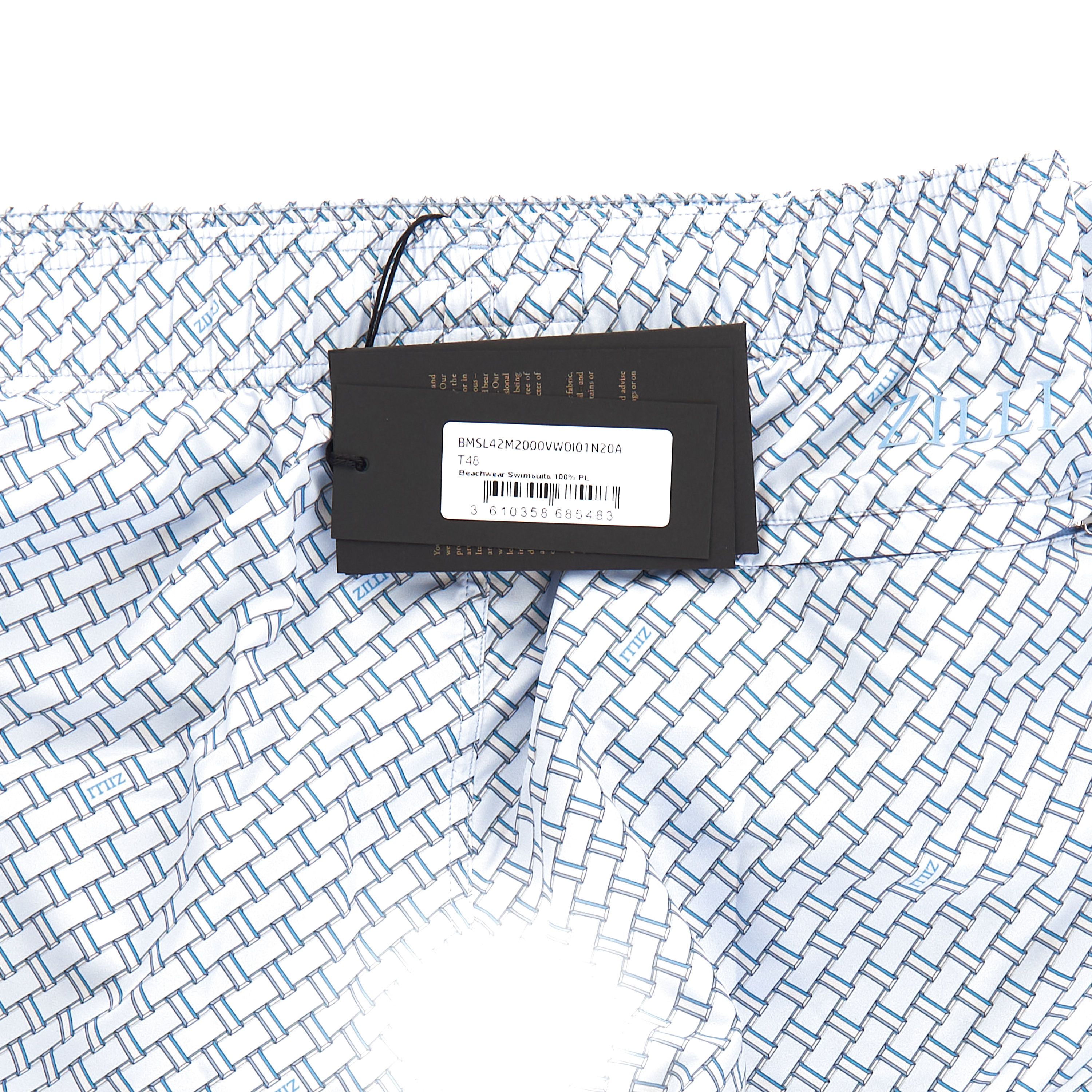 Zilli Swim Shorts With Graphic Linear Motif Size US 30 / EU 46 - 4 Thumbnail
