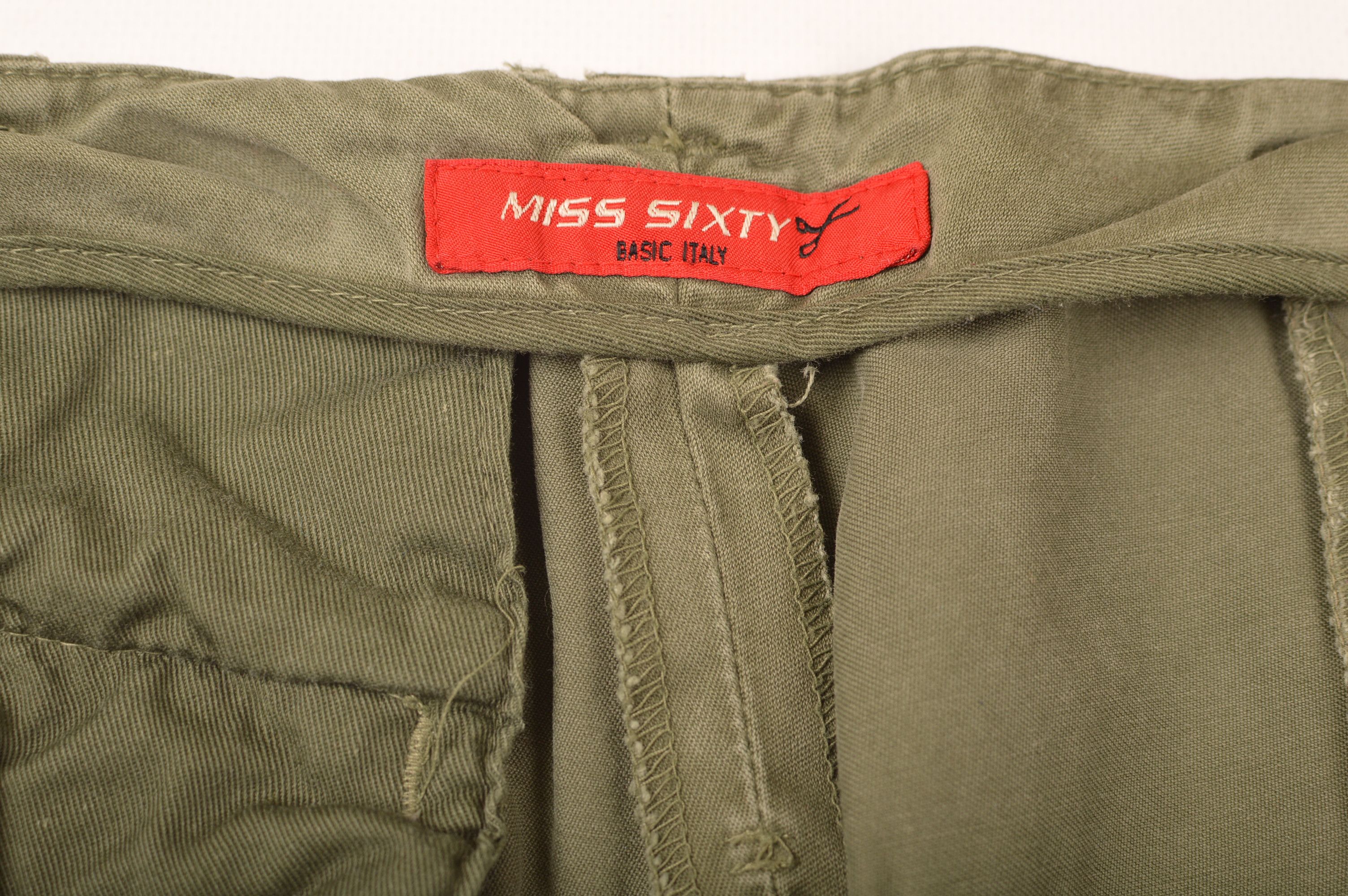 Miss Sixty × Vintage Miss Sixty Basic Italy Vintage Y2K Khaki Cargo Pants Size 30" / US 8 / IT 44 - 6 Thumbnail