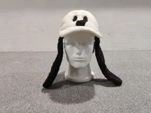 image of Hats Floppy Ears Dog White Color Fleece Hat, Men's