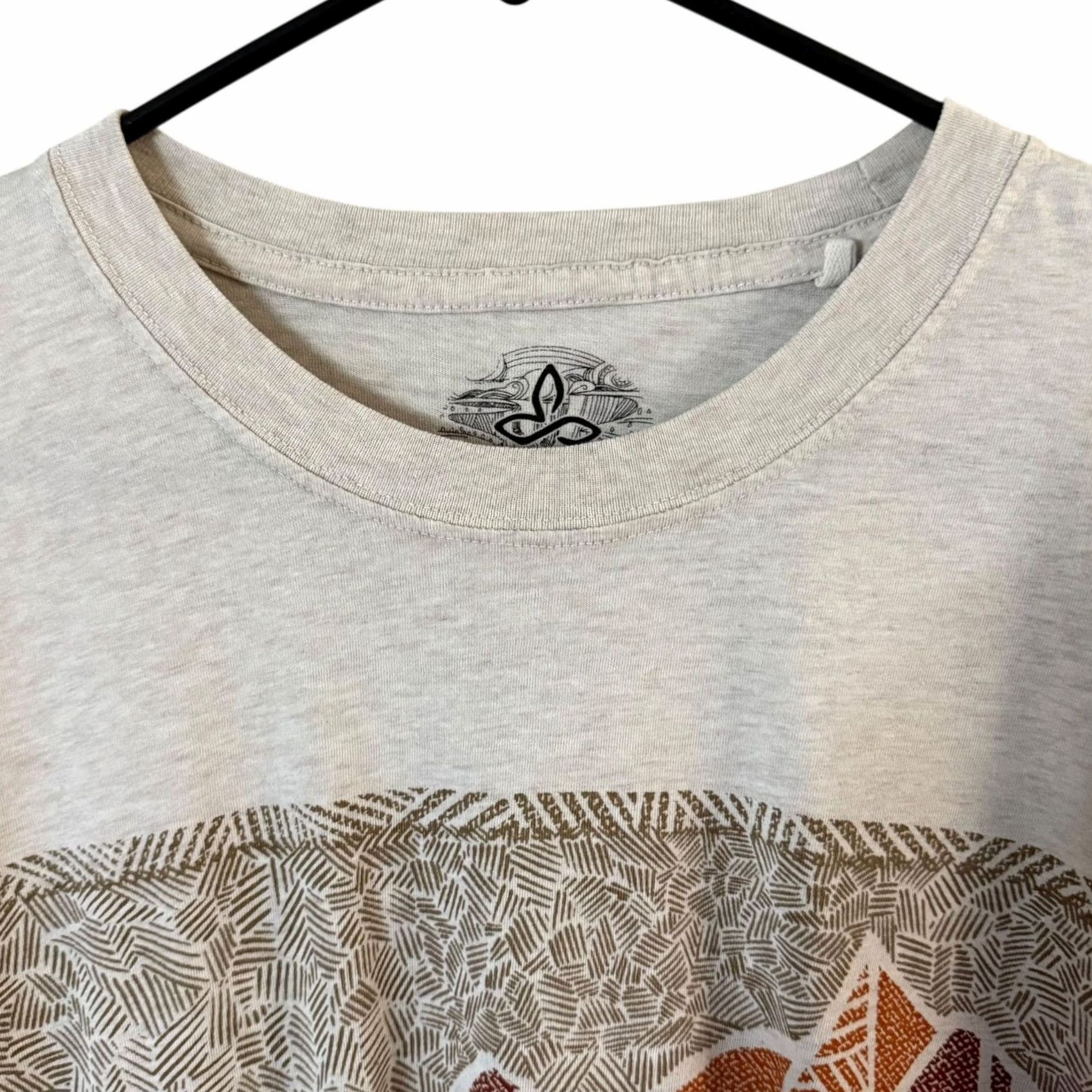 Prana prAna Long-Sleeve Shirt Oatmeal Mountain Art Graphic Logo Men's M Shirt Logo All Seasons Nature Outdoor Women? Mens Size US M / EU 48-50 / 2 - 5 Thumbnail