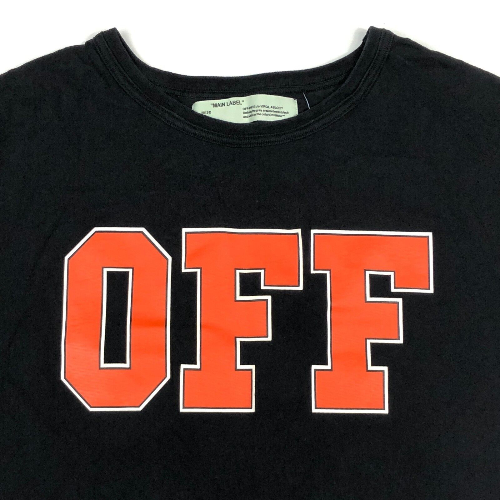 Off-White Off White Orange Block Logo Black Tee T Shirt size Medium M Size US M / EU 48-50 / 2 - 2 Thumbnail