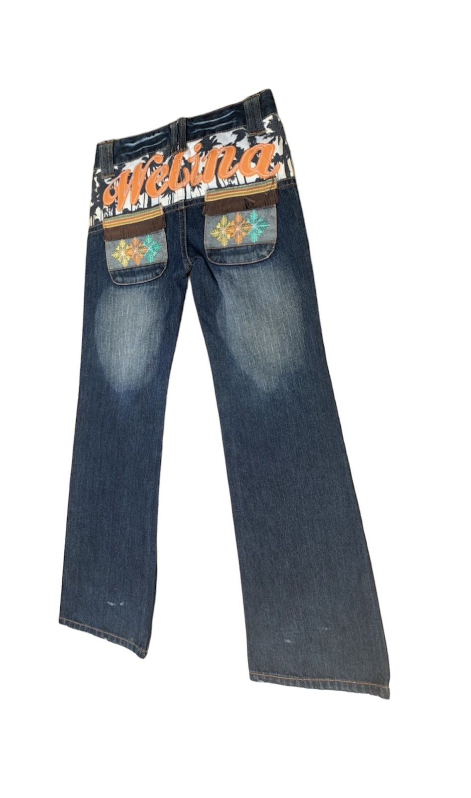 Hysteric Glamour × Japanese Brand × Vintage Blue Moon Blue Welina Flare Inspired by Hysteric Glamour Size US 29 - 6 Thumbnail