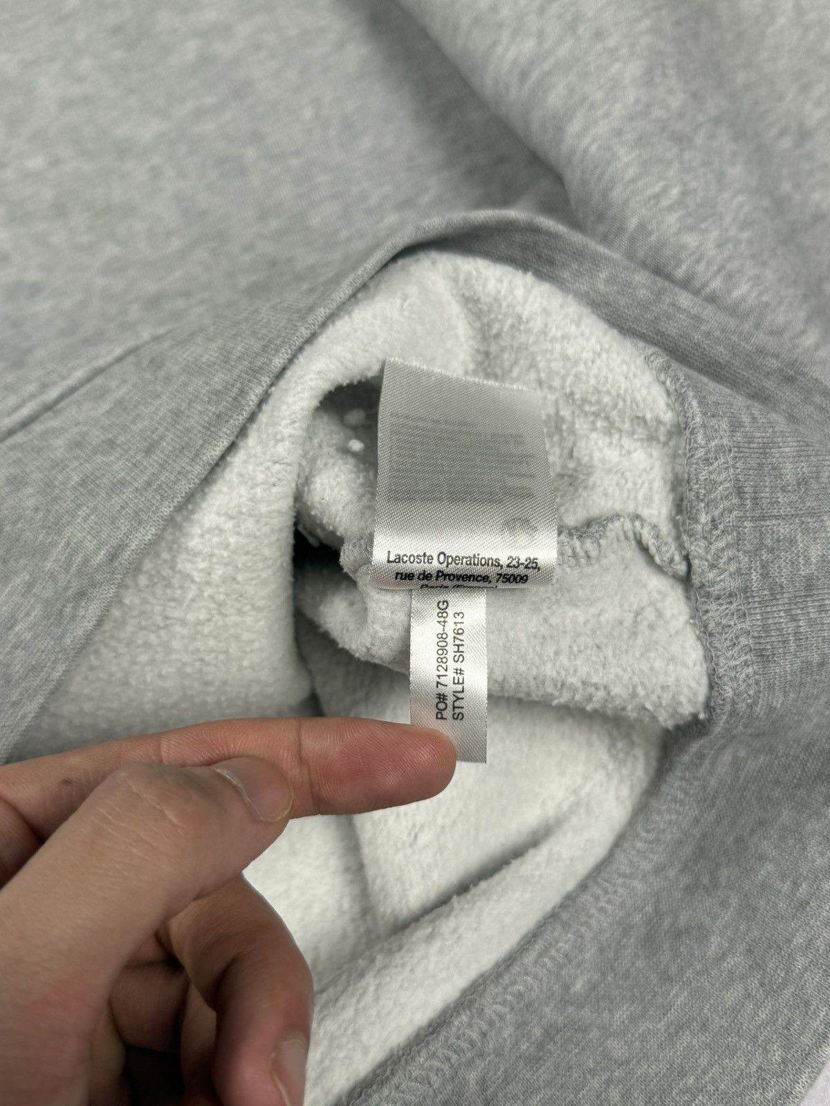 Lacoste Lacoste Gray Basic Crewneck Sweatshirt Size US S / EU 44-46 / 1 - 8 Thumbnail