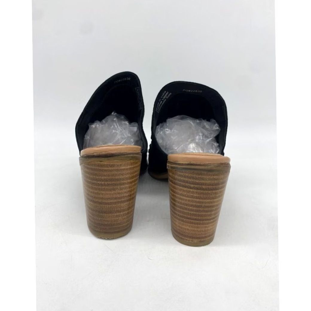 Vintage Journee Signature Mules Women 9 Black Huntly Casual Blocked Heels Slip On Ladies Size US 9 / IT 39 - 5 Thumbnail
