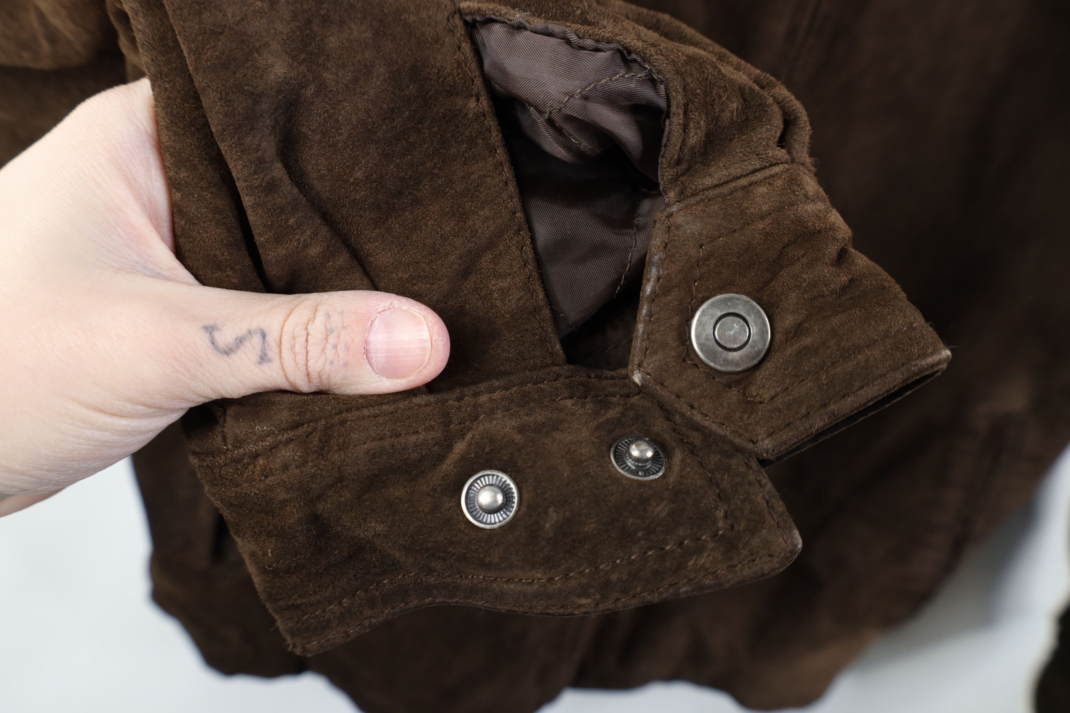 Vintage Vintage 90s Y2K Streetwear Suede Leather Bomber Jacket Size US XL / EU 56 / 4 - 9 Thumbnail
