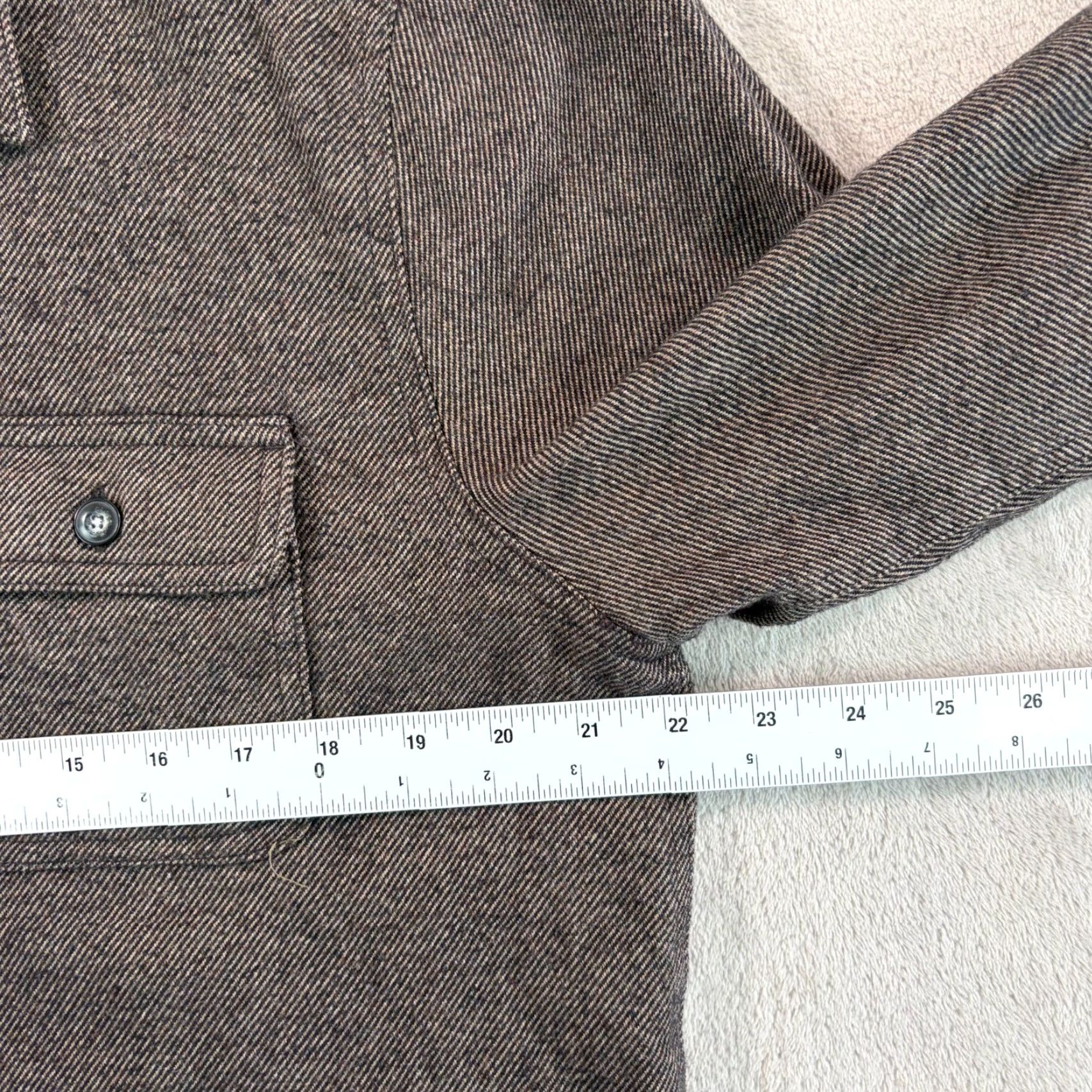 Marine Layer Marine Layer Signature Lined Camping Shirt Medium Brown Mens Long Sleeve Button-Up Collared Flannel Size US M / EU 48-50 / 2 - 6 Thumbnail