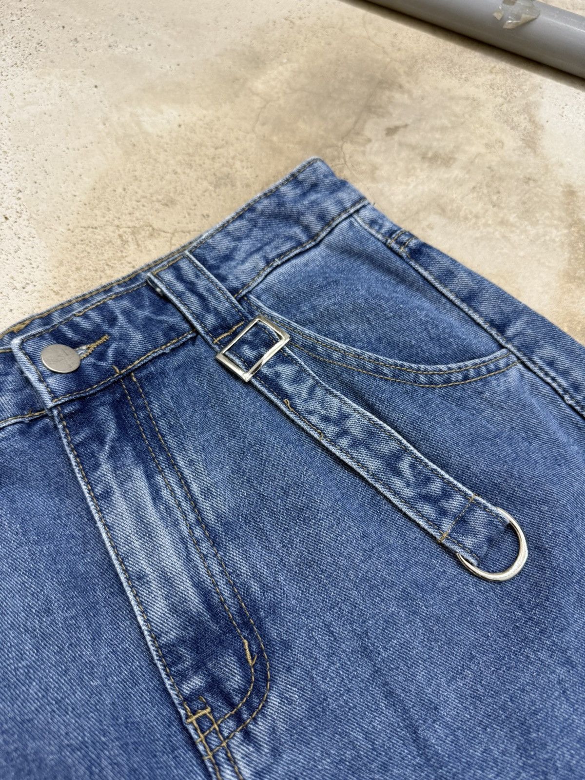 Japanese Brand Y2K Avant Garde Designer Style Street Unisex Denim Pants Size US 28 / EU 44 - 7 Thumbnail