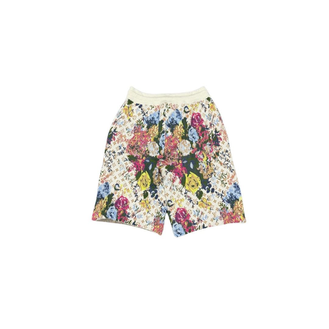 Louis Vuitton × Virgil Abloh Louis Vuitton Flower Graphic Jacquard Shorts Size US 32 / EU 48 - 2 Thumbnail