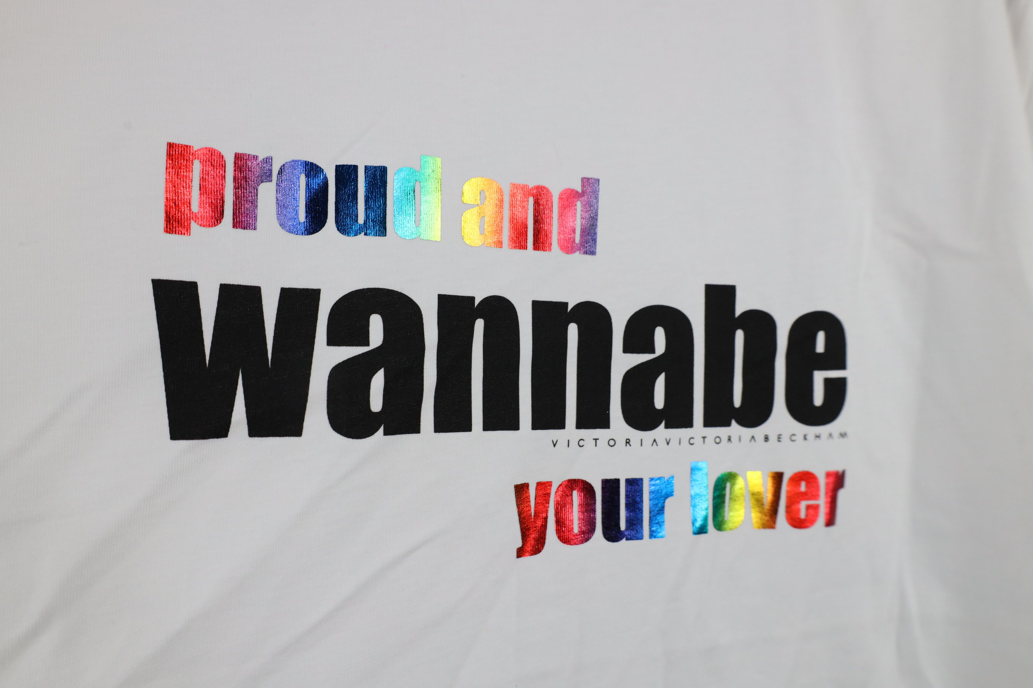 Vintage New Victoria Beckham Proud and Wannabe Your Lover T-Shirt Size M / US 6-8 / IT 42-44 - 5 Thumbnail