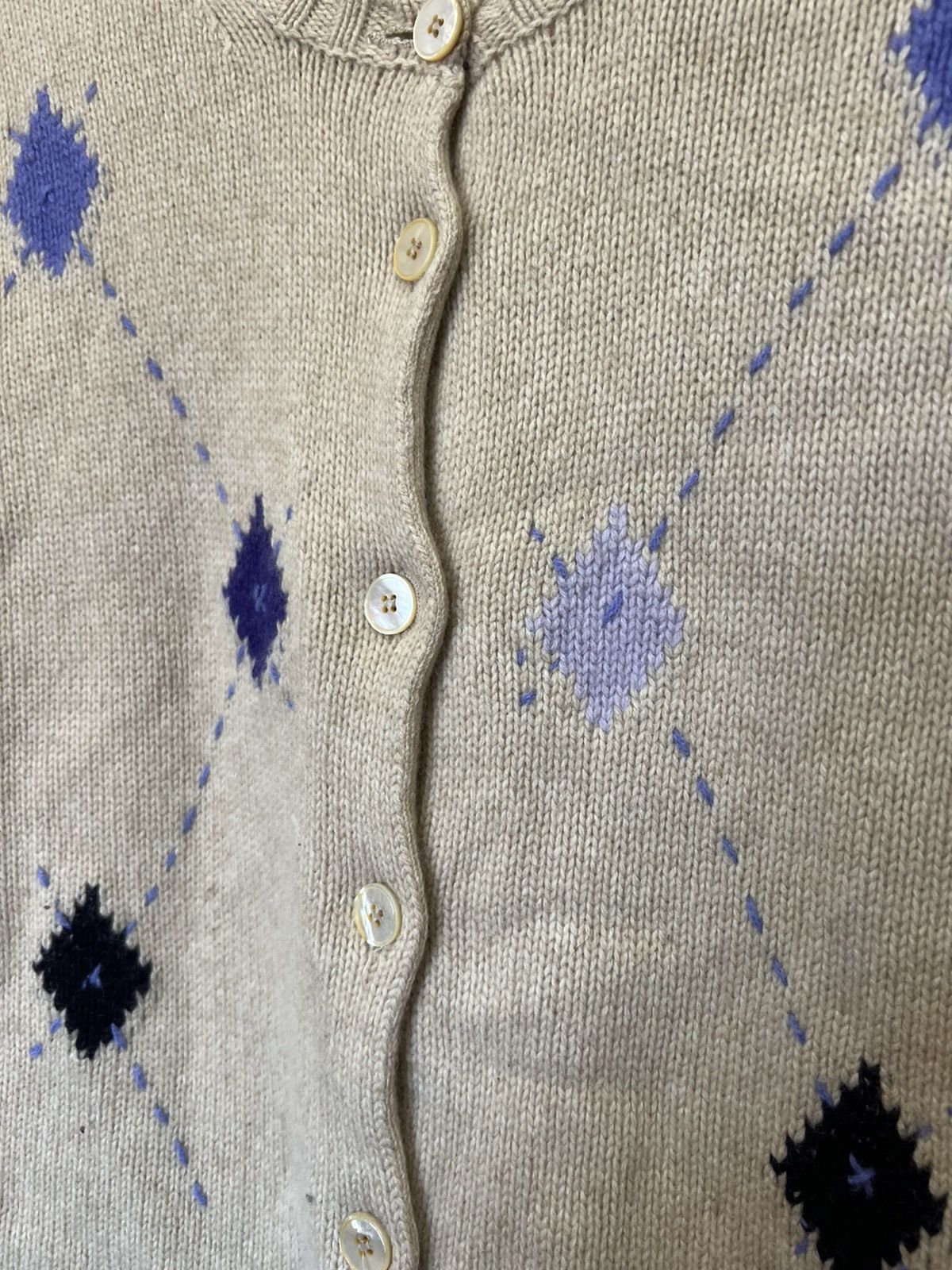 Brunello Cucinelli Brunello Cucinelli Beige Womens Cardigan Cashmere Size L / US 10 / IT 46 - 3 Thumbnail