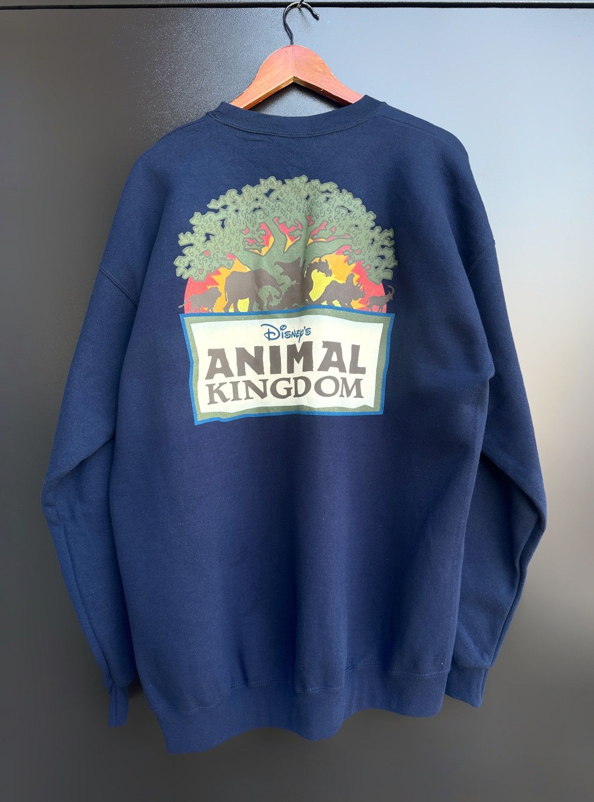 Mickey Mouse Disney Animal Kingdom Sweatshirt Mickey Navy Blue Crewneck Size US XXL / EU 58 / 5 - 1 Thumbnail
