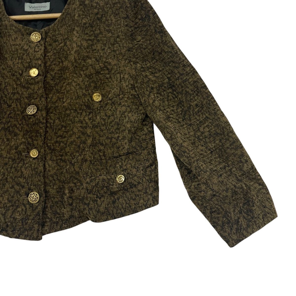 Valentino Vintage Valentino Per Donna Tweed Jacket Size L / US 10 / IT 46 - 4 Thumbnail