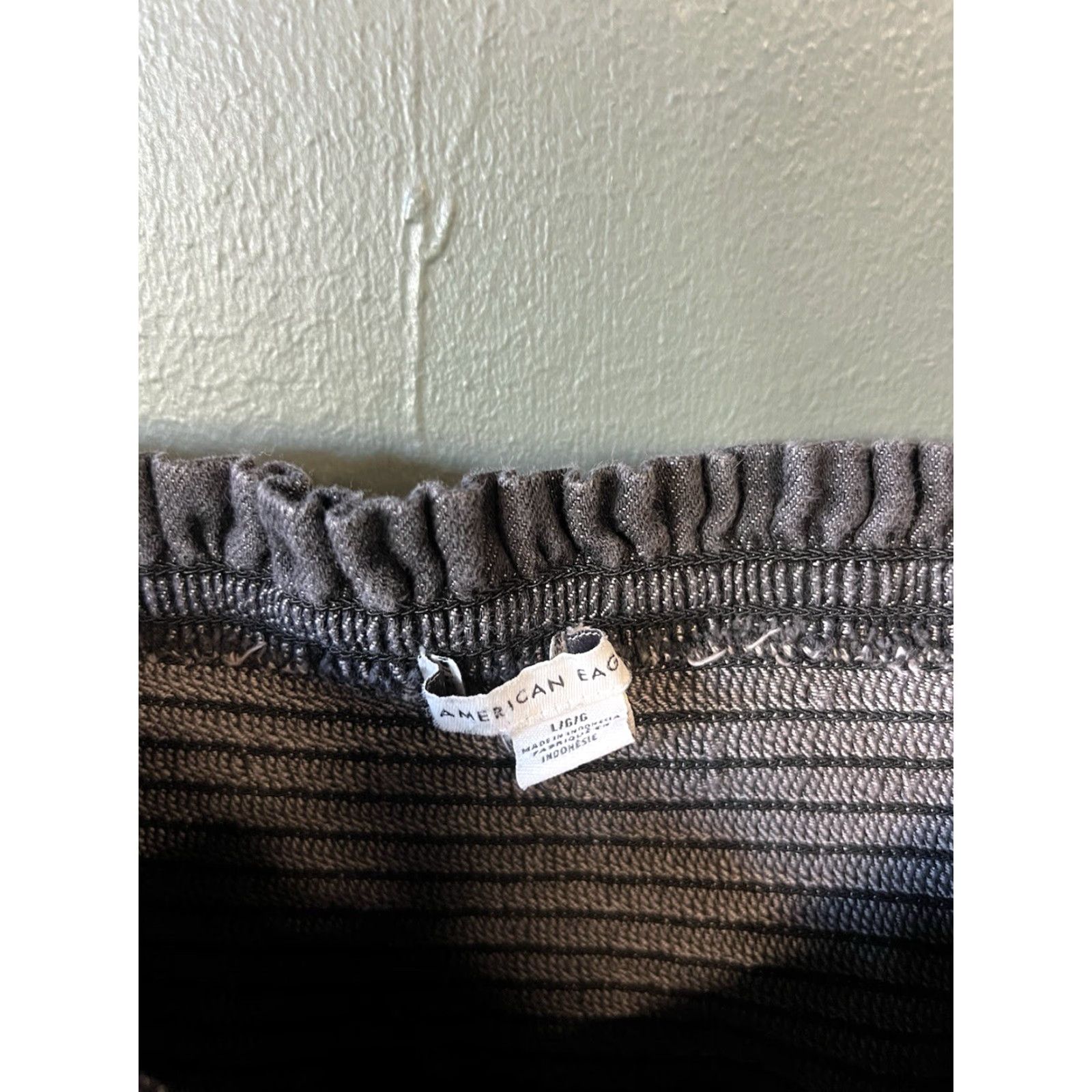 American Eagle Outfitters American Eagle Womens Gray Short Sleeve Shirt Dress L Size Gray Shirt Dress Womens L Size L / US 10 / IT 46 - 3 Thumbnail
