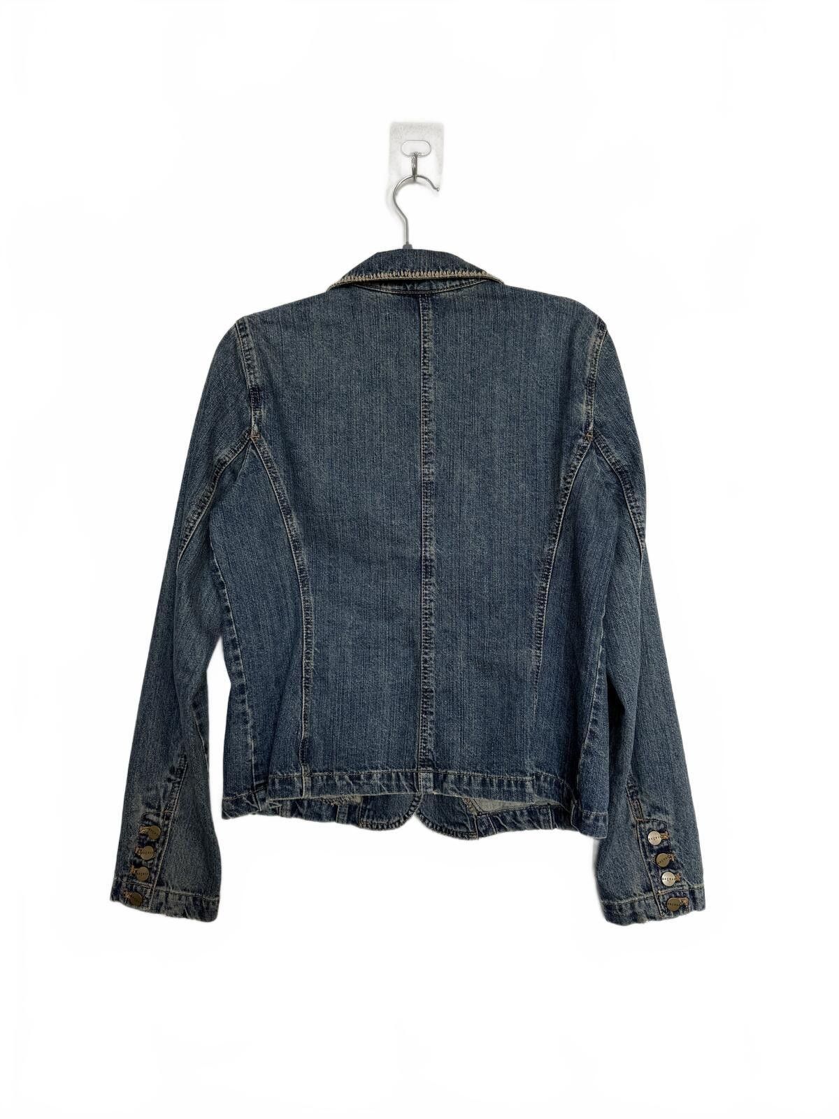 Other Vintage Y2K Denim Jacket with Embroidered Collar Size XL / US 12-14 / IT 48-50 - 2 Thumbnail