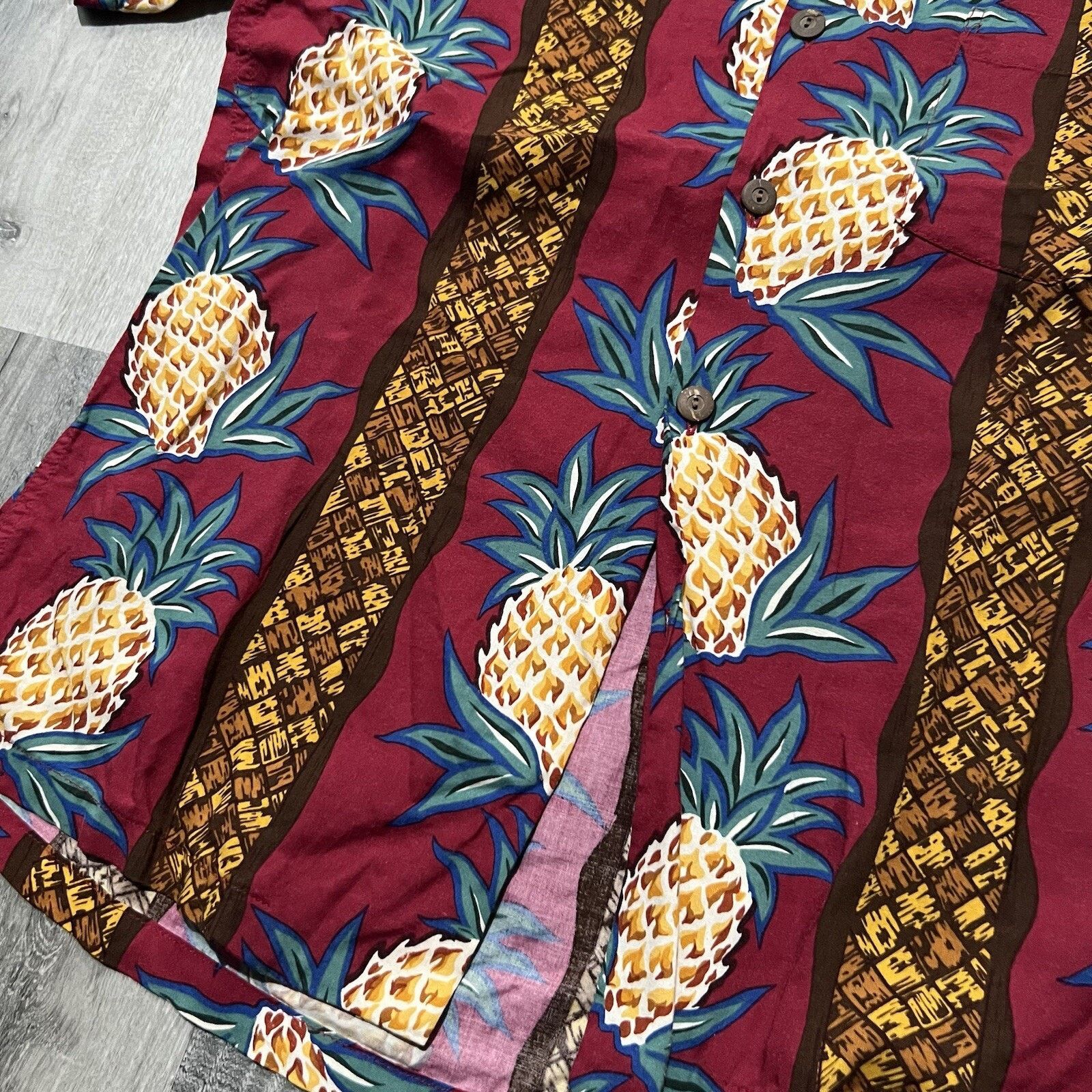 Other VTG KAMEHAMEHA Shirt Hawaiian Pineapple Camp Loop Collar M Size US M / EU 48-50 / 2 - 4 Thumbnail