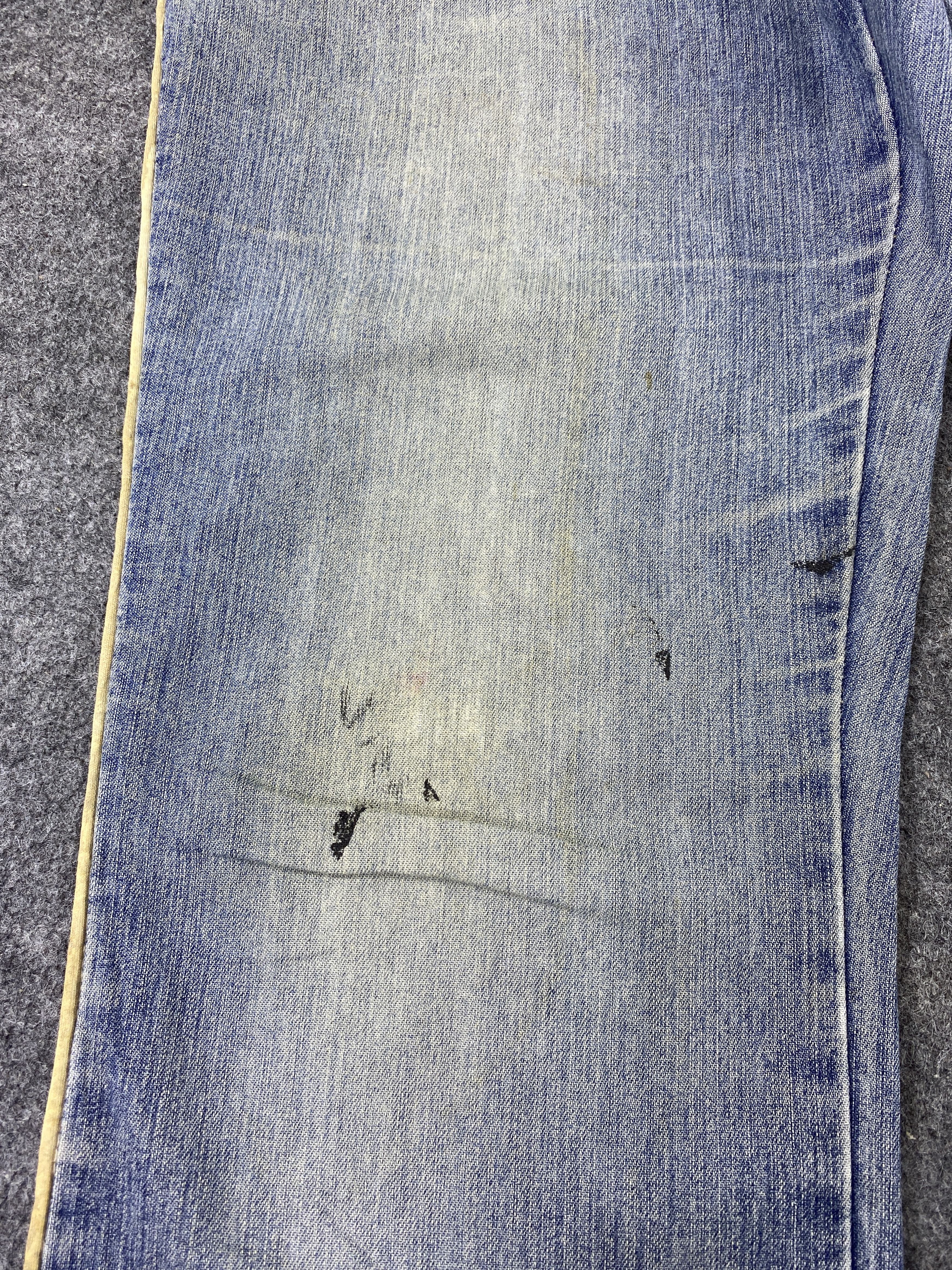 Japanese Brand Beremo Blue Wash Flare Jeans - J992 Size 29" - 15 Thumbnail