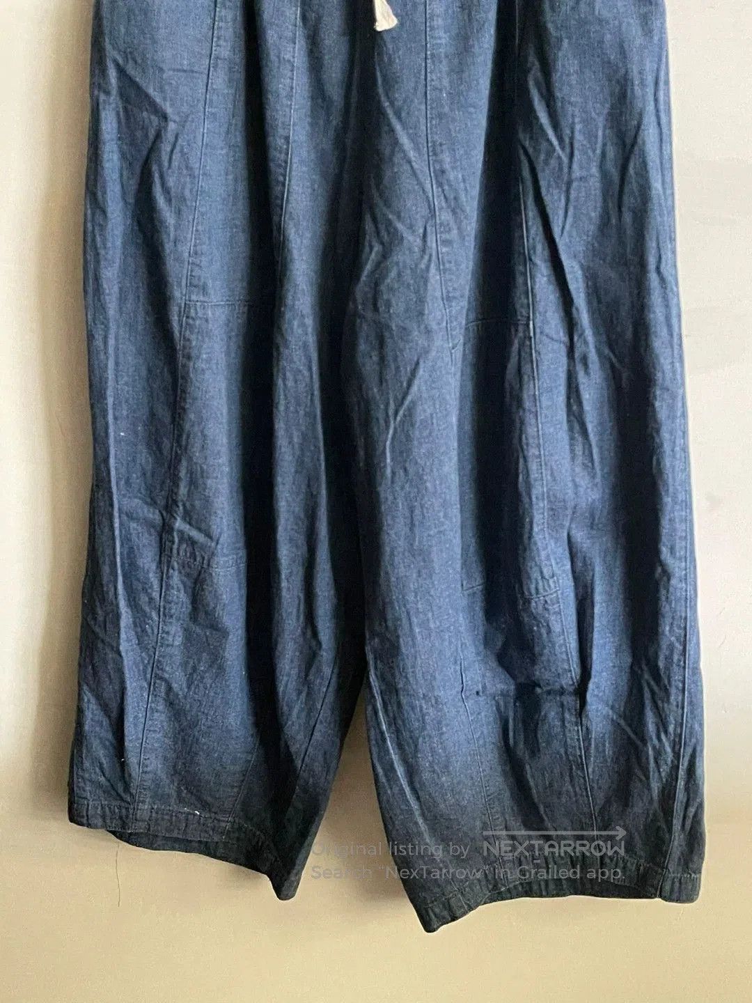 Needles Needles Cotton Lantern Pants in Blue. Size US 30 / EU 46 - 3 Thumbnail