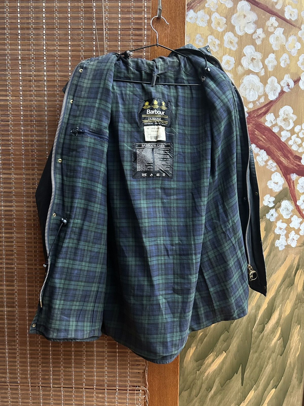 Barbour Vintage Barbour A6 Lined Durham Wax Hooded Jacket C38/97CM Size US M / EU 48-50 / 2 - 3 Thumbnail