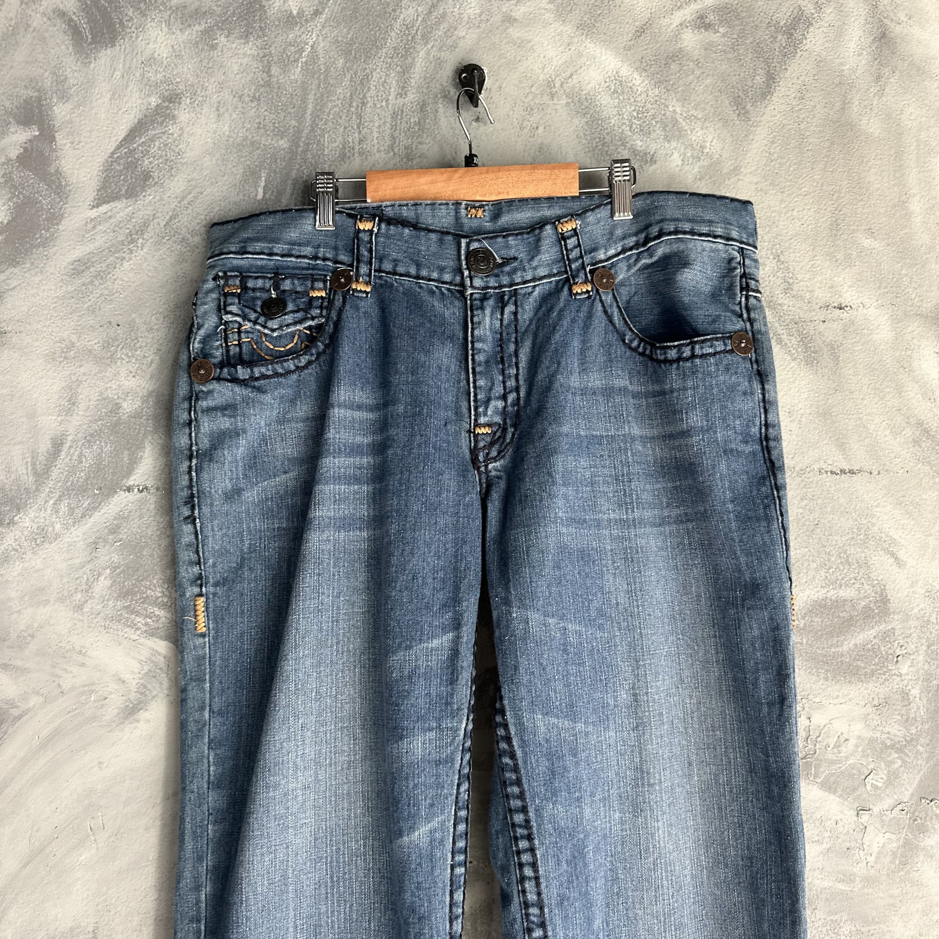True Religion True Religion Billy Super T Jeans 38x33 Thick Stitching Size US 38 / EU 54 - 3 Thumbnail