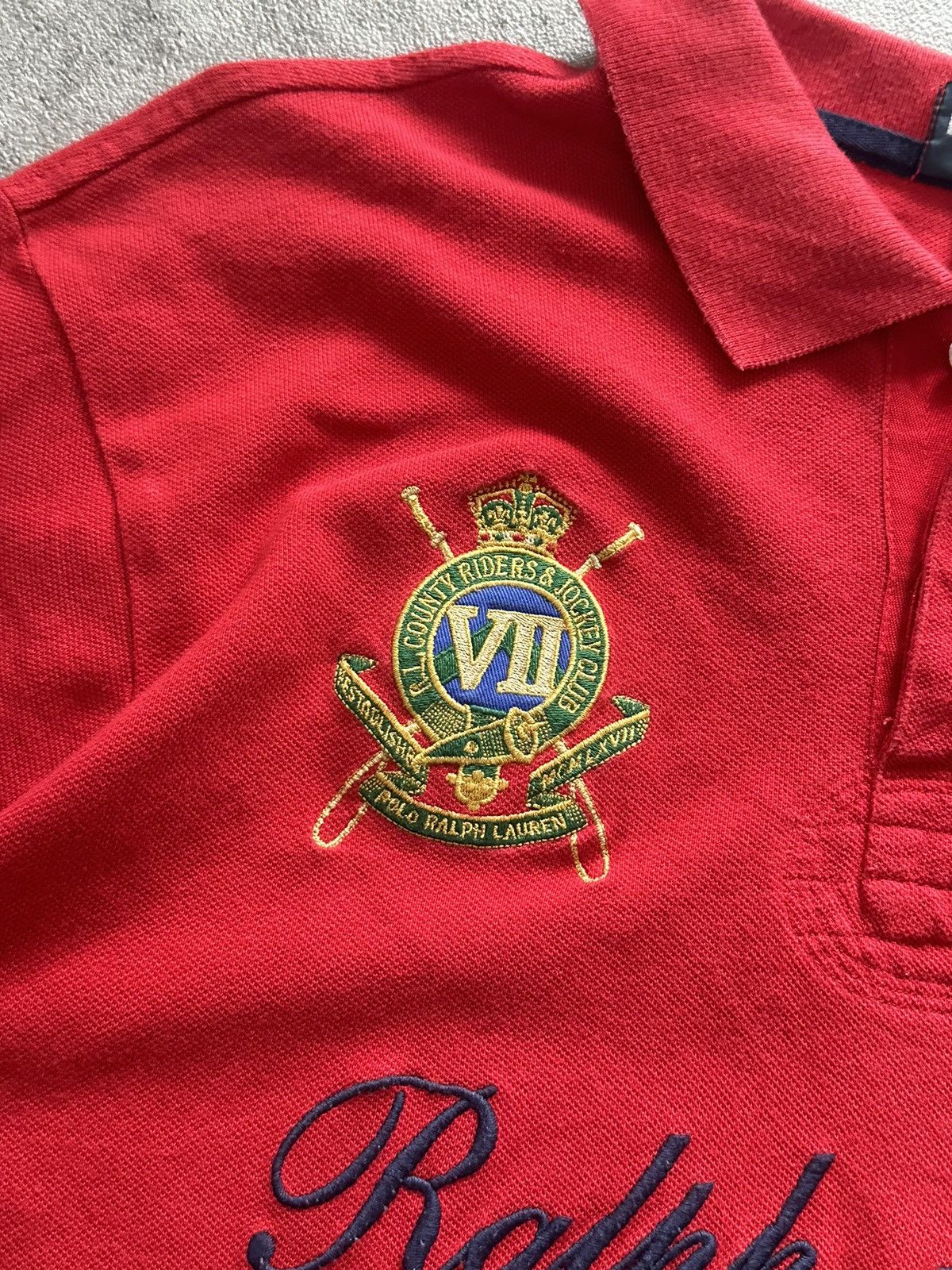Polo Ralph Lauren 90s Polo Ralph Lauren Crest Big Pony Embroidered Polo Shirt Size US XL / EU 56 / 4 - 5 Thumbnail