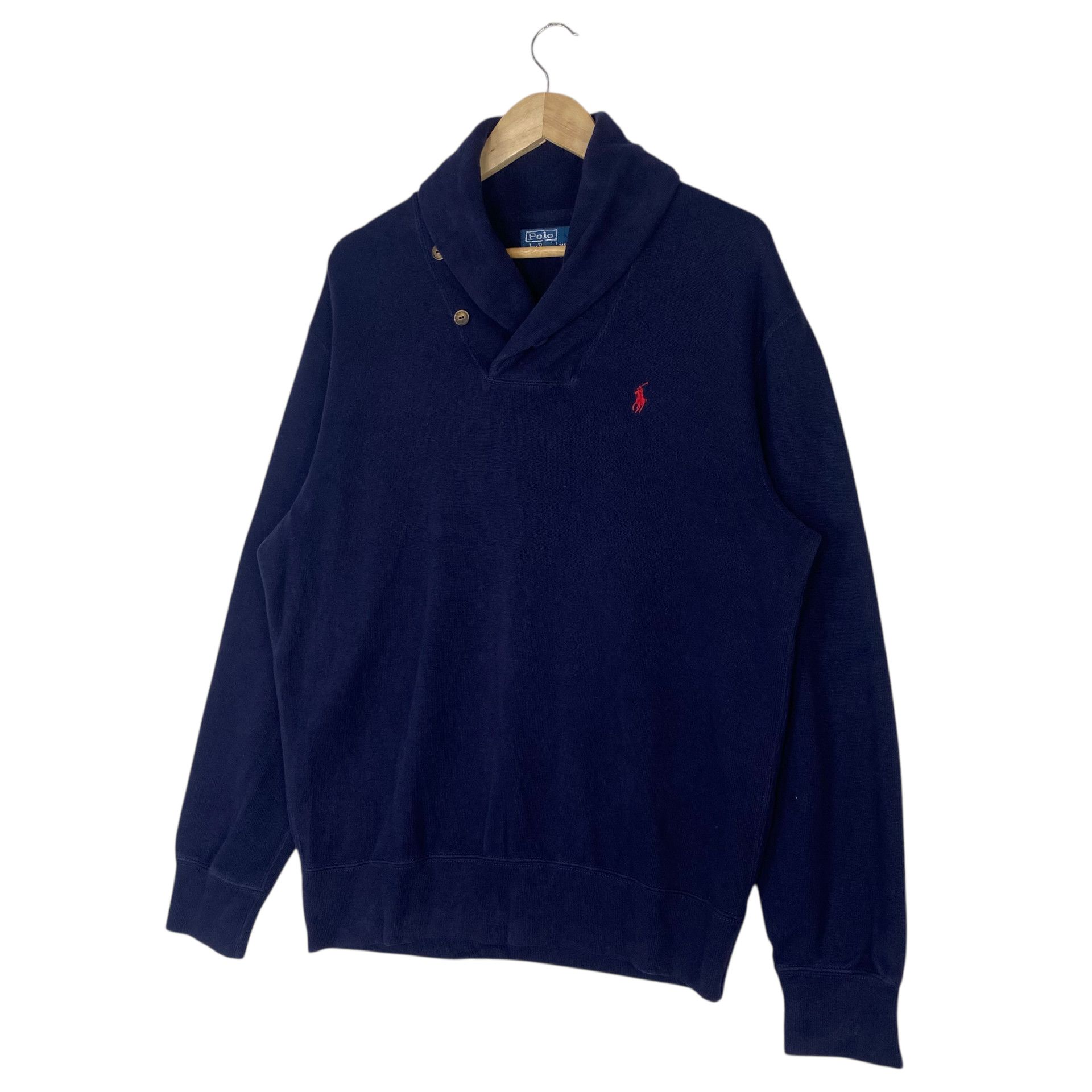 Polo Ralph Lauren 💥POLO RALPH LAUREN SHAWL COLLAR SWEATSHIRT Size US L / EU 52-54 / 3 - 3 Thumbnail