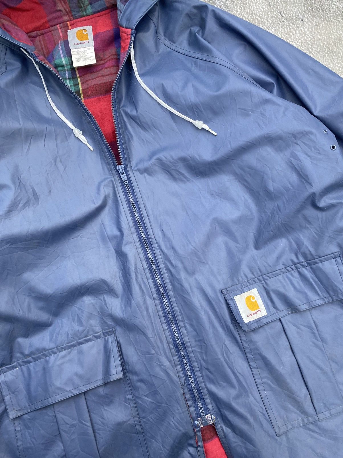 Carhartt Carhartt heavy raincoat jacket vintage Size US XL / EU 56 / 4 - 4 Thumbnail