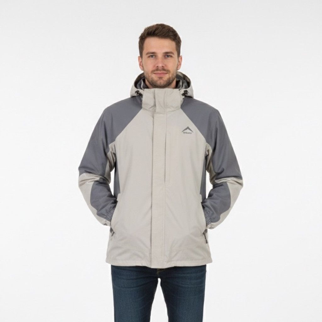 K-Way RARE! K-Way Antares Beige Grey 3 in 1 Jacket Size M Size US M / EU 48-50 / 2 - 2 Thumbnail
