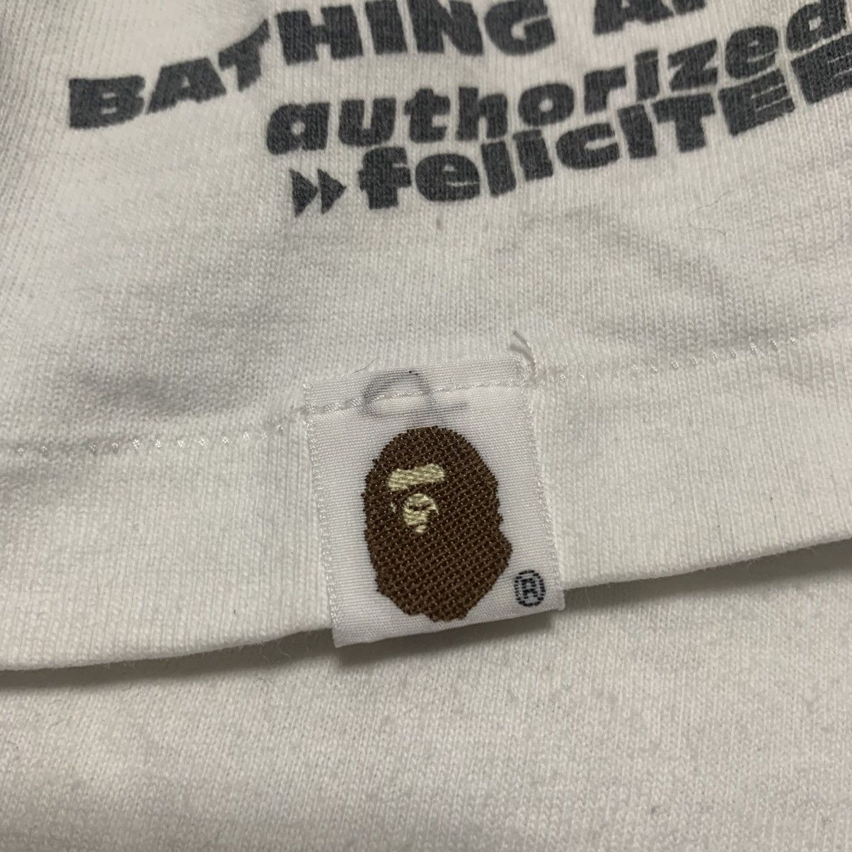 Bape Bape Large Bathing Ape White Tee Vintage OG 90s Size US L / EU 52-54 / 3 - 8 Thumbnail