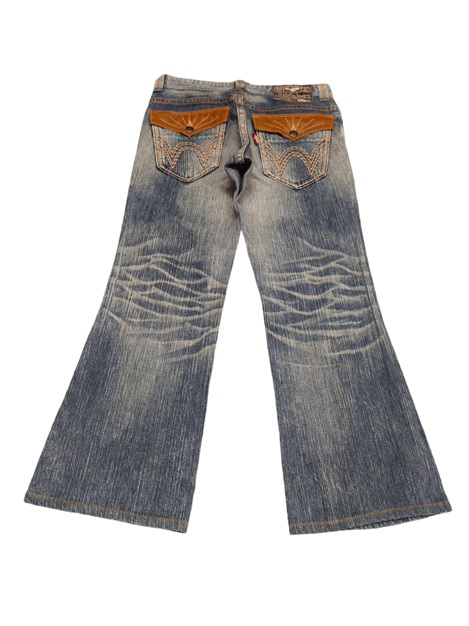 Edwin Flare Jeans Edwin XV Distres Faded Boot Cut Y2k Ifsixwasnine Size US 33 - 2 Thumbnail
