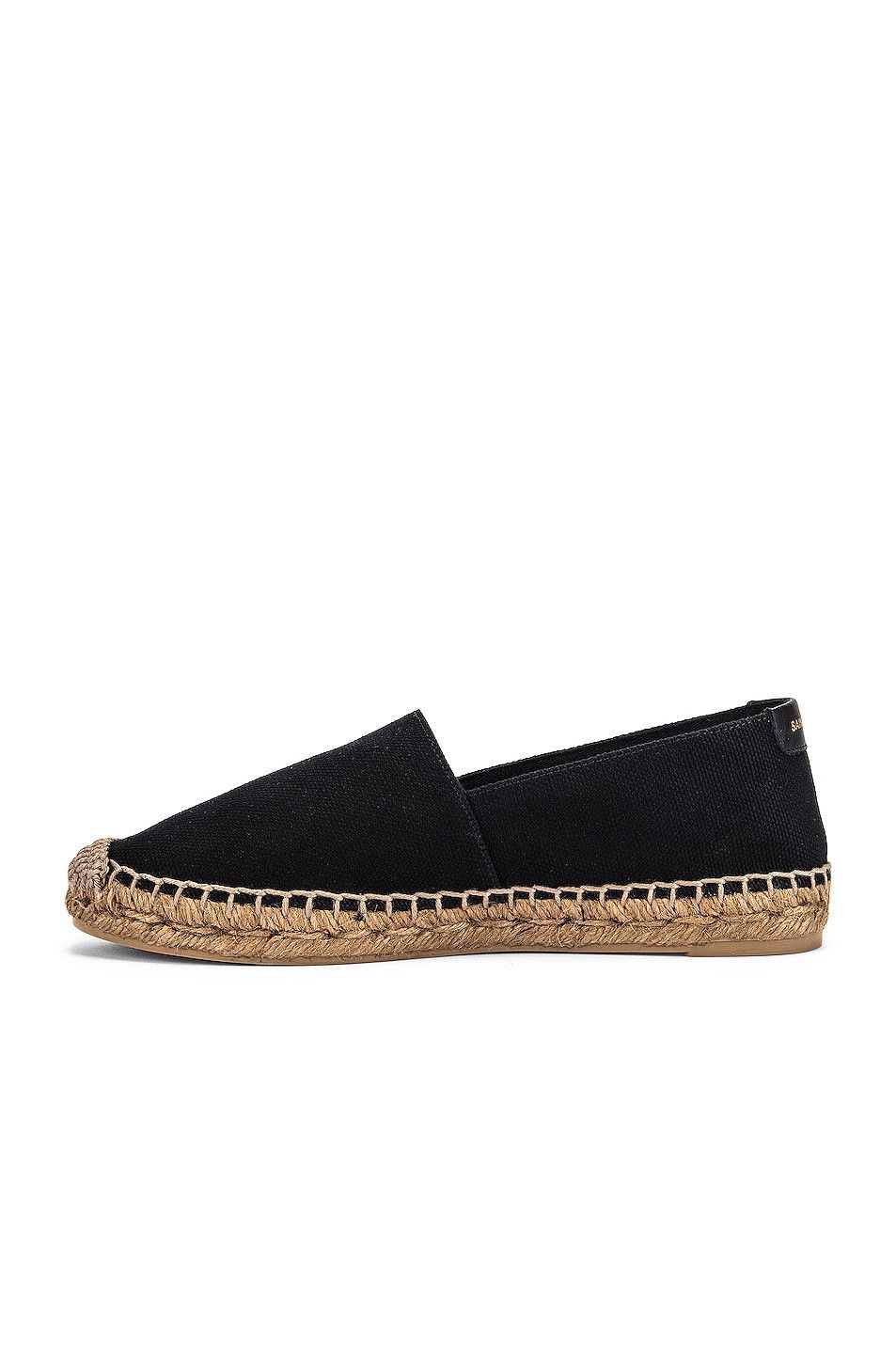 Saint Laurent Paris oc11z1125 Embroidered Espadrilles in Canvas in Black Size US 11.5 / IT 41.5 - 5 Thumbnail