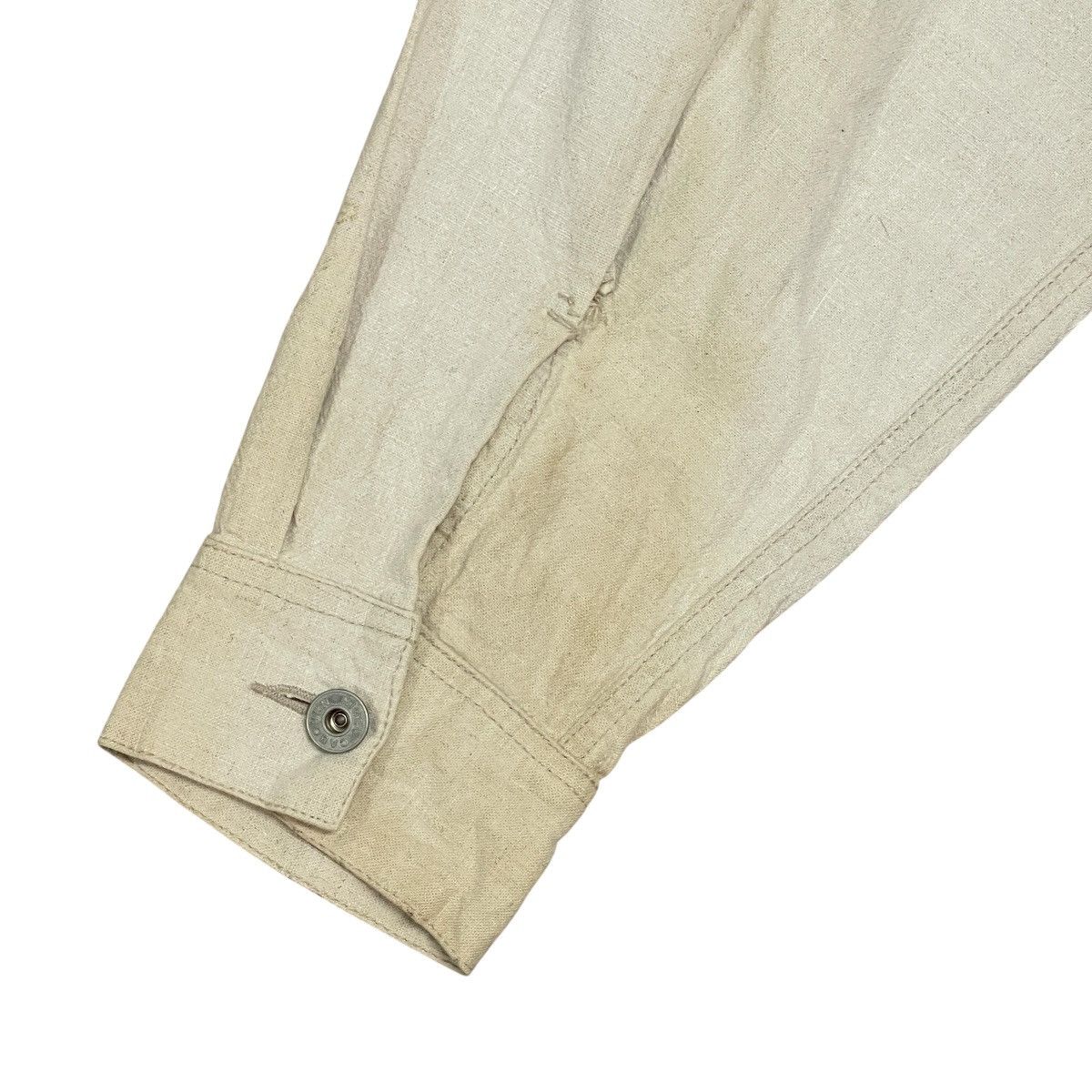 Nigel Cabourn Vintage Nigel Cabourn 80’s Linen Cotton Work Chore Jacket Size US XXL / EU 58 / 5 - 20 Thumbnail