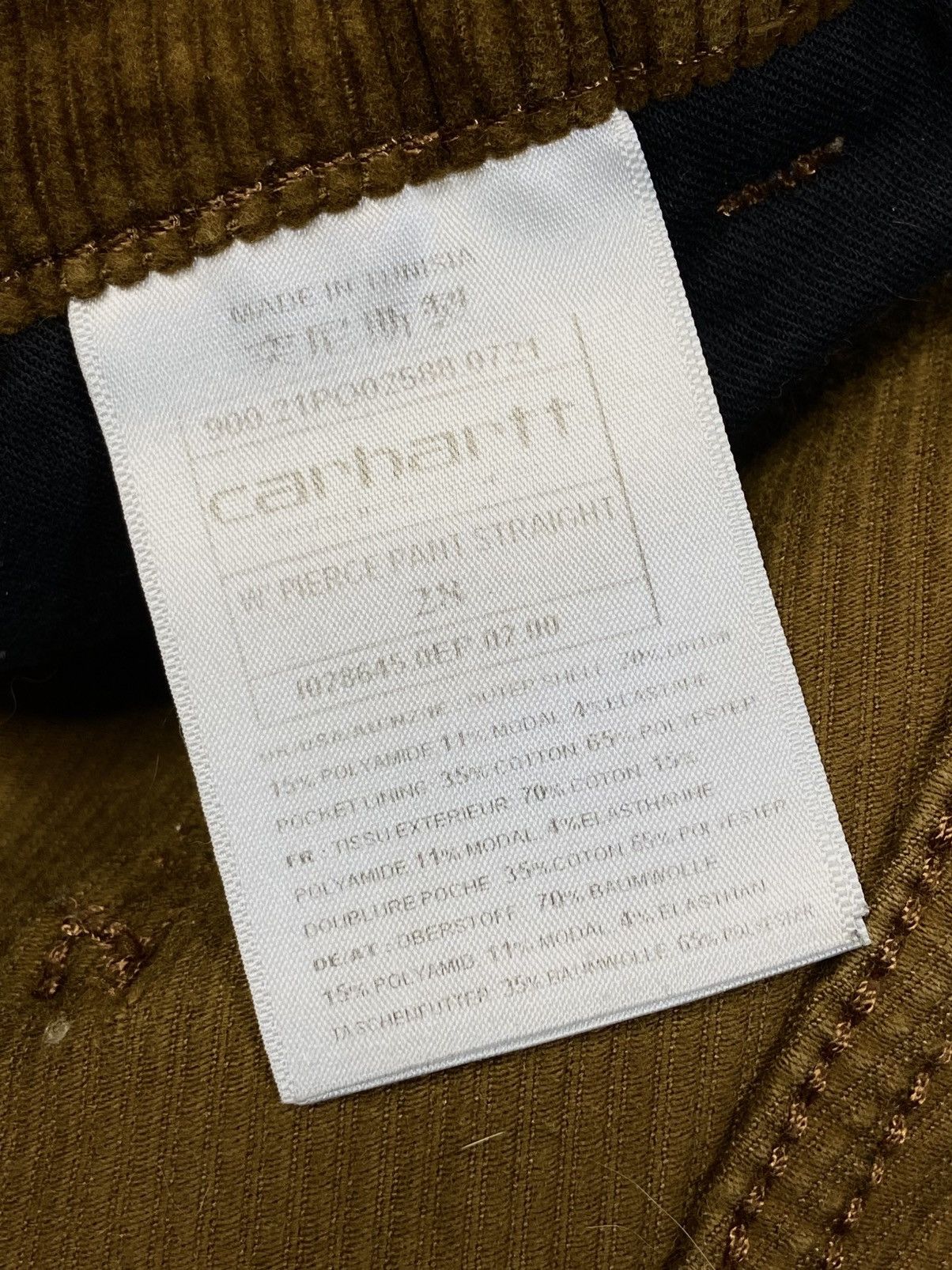 Carhartt Carhartt W Pierce Pant Straight Velvet Size US 28 / EU 44 - 9 Thumbnail