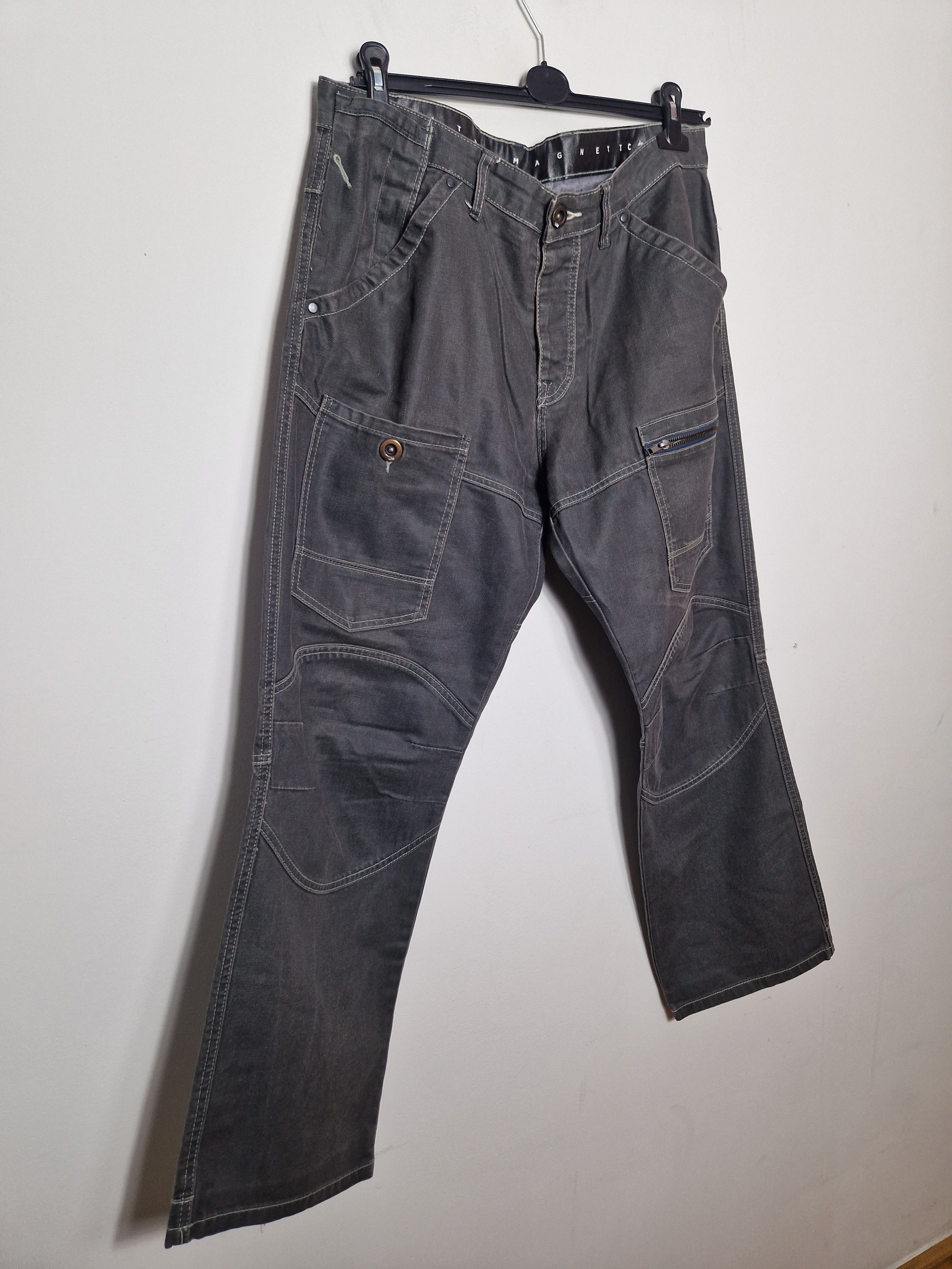 Japanese Brand × Vintage Ultramagnetic vintage y2k japanese cargo double knee pants Size US 36 / EU 52 - 2 Thumbnail