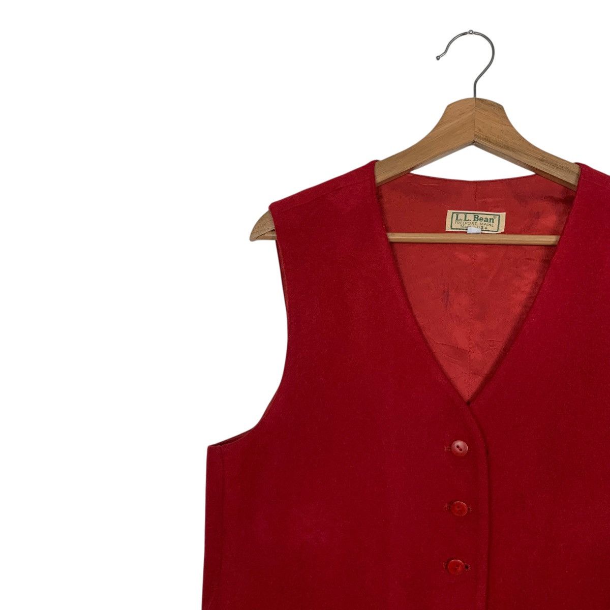 L.L. Bean L.L.BEAN Vest Button Jacket#2935-C133 Size M / US 6-8 / IT 42-44 - 3 Thumbnail