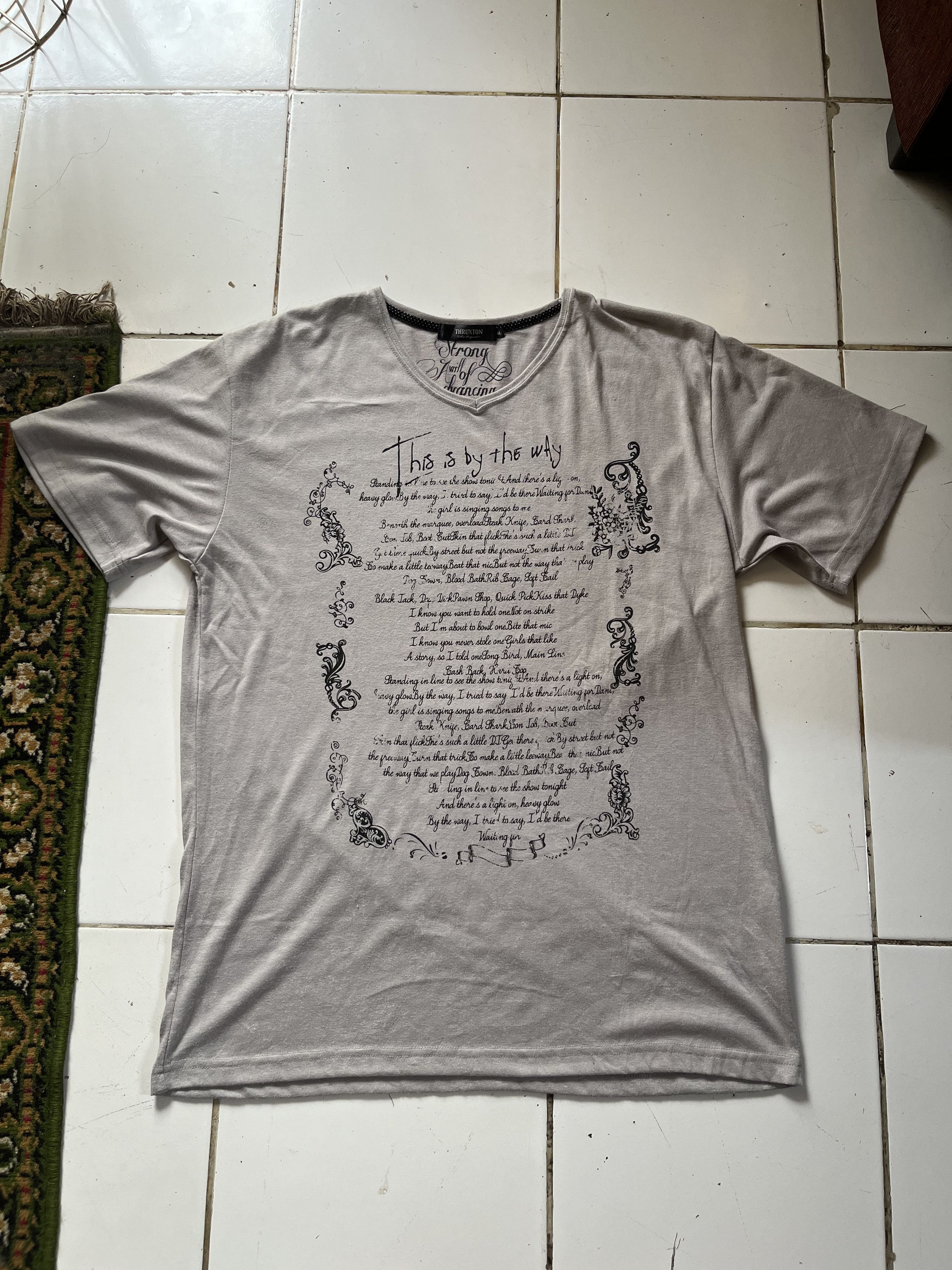 Hysteric Glamour × If Six Was Nine × Japanese Brand Japanese Brand Thruxton Poem Short Sleeve T-Shirt Size US XL / EU 56 / 4 - 6 Thumbnail