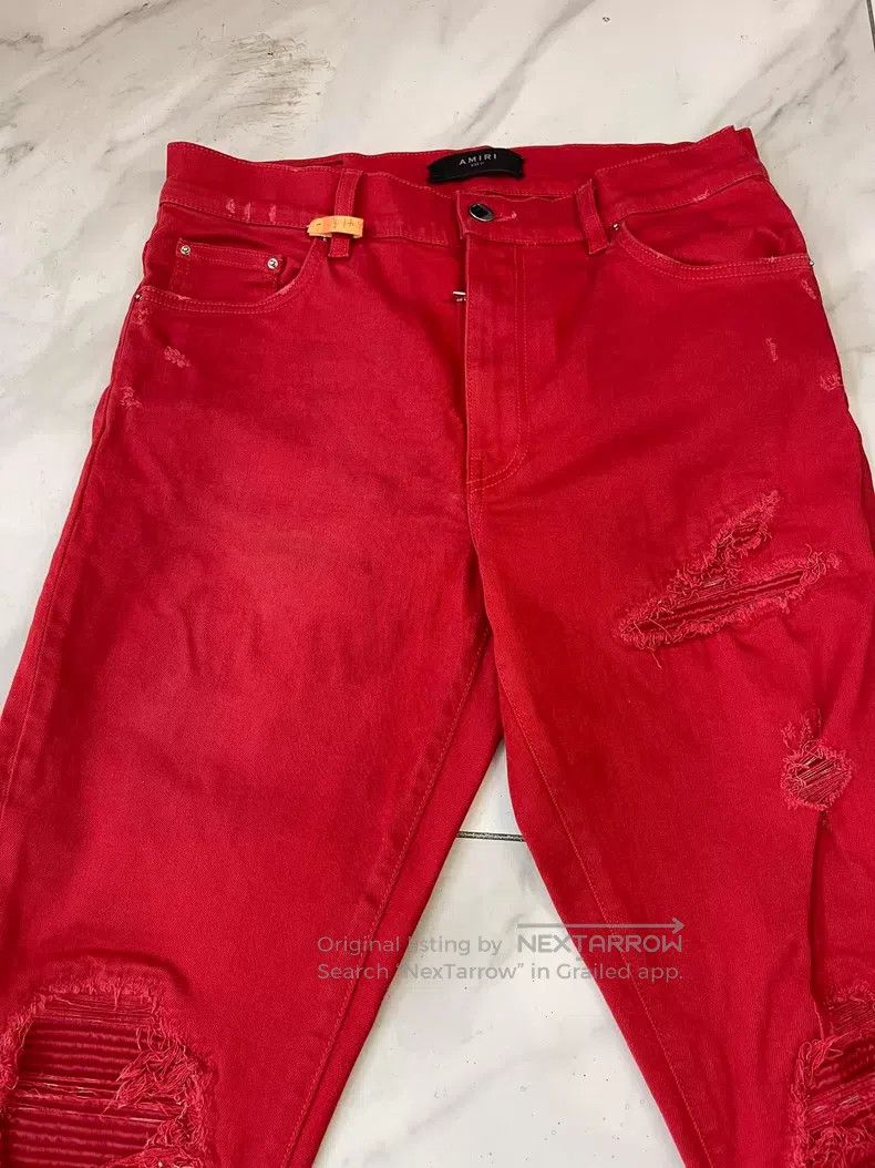 Amiri Amiri Size 30 red jeans Size US 30 / EU 46 - 2 Thumbnail