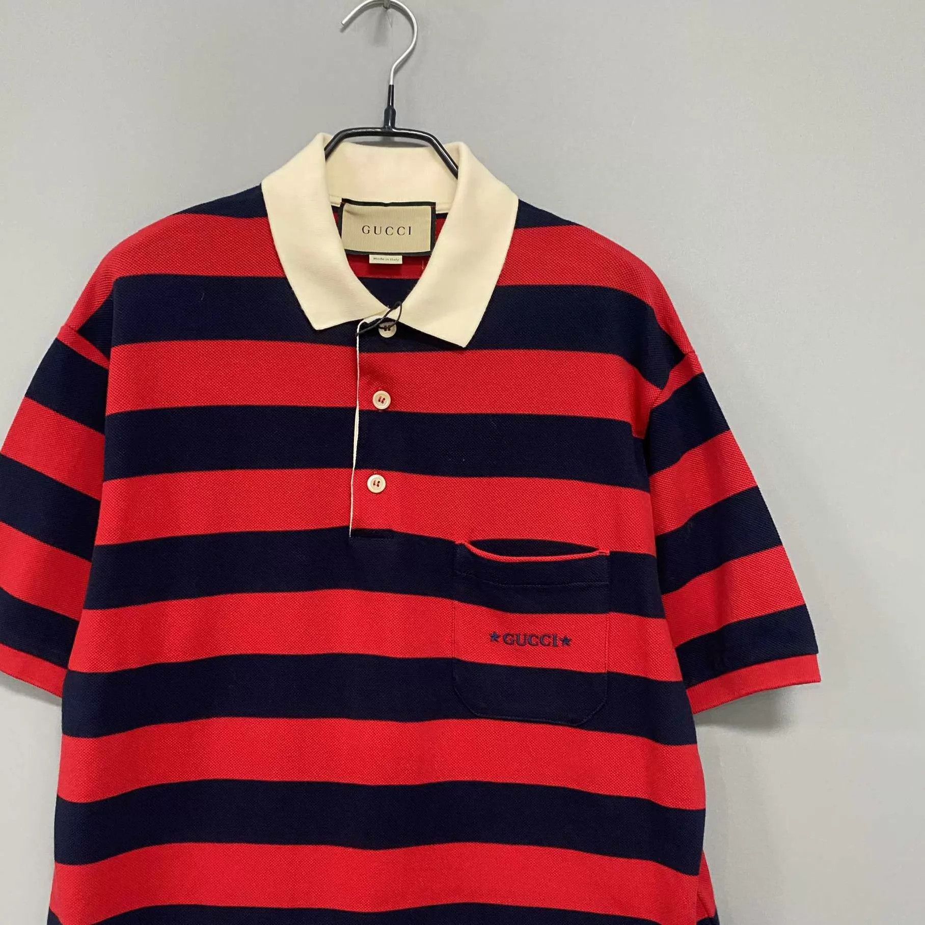 Gucci GUCCI Black Red Stripe Short Sleeve Polo M Size US M / EU 48-50 / 2 - 2 Thumbnail