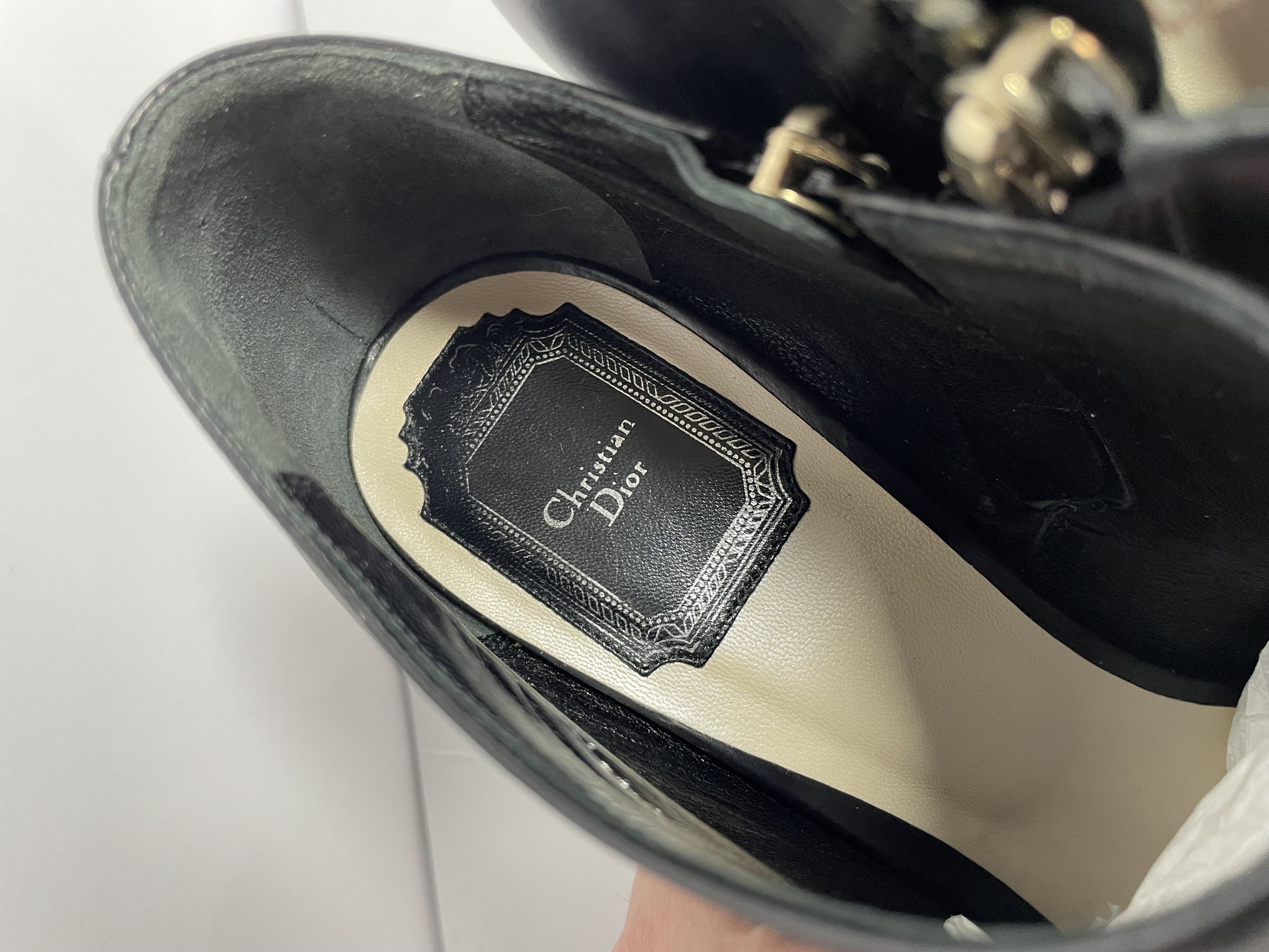 Dior Dior leather heels Size US 7.5 / IT 37.5 - 9 Thumbnail
