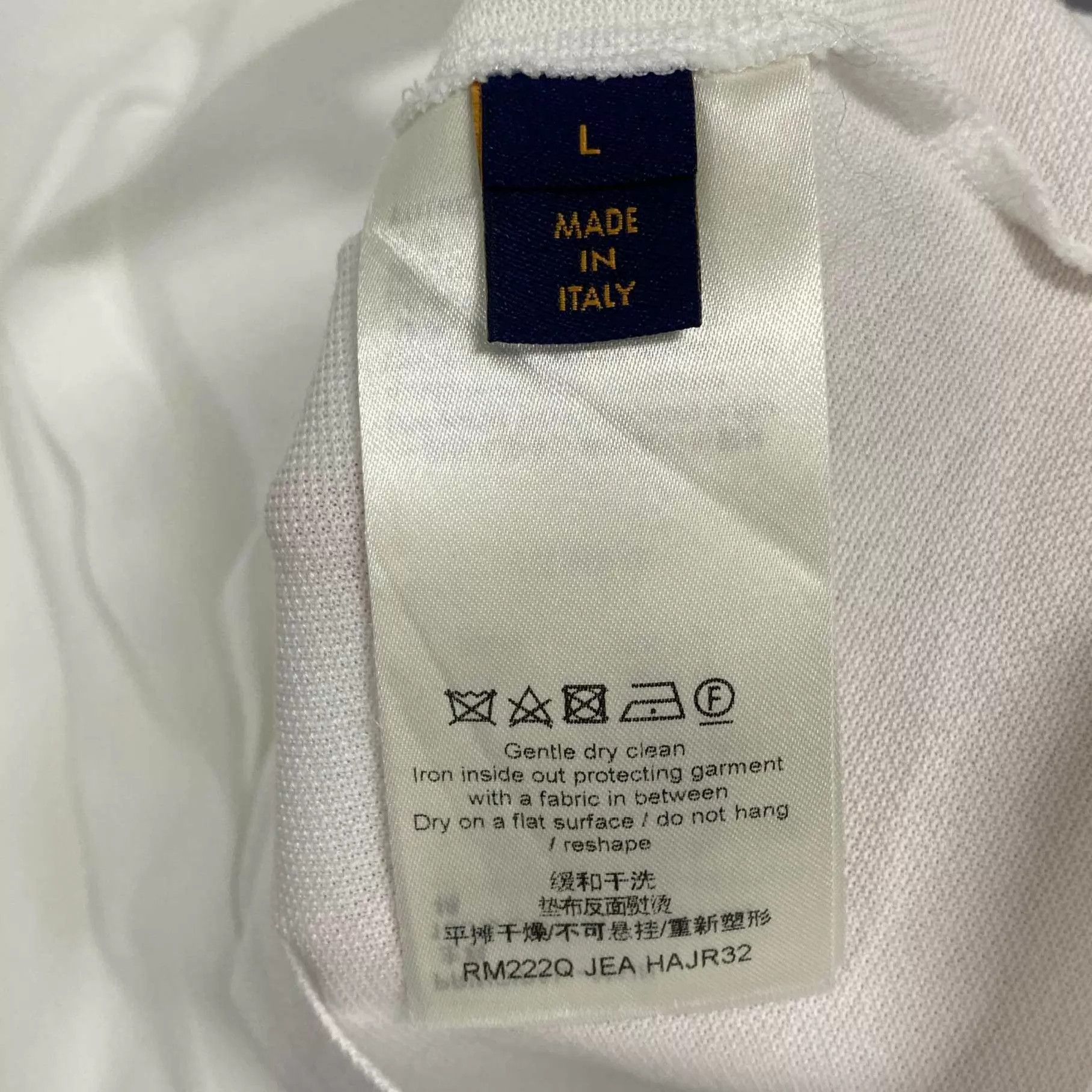 Louis Vuitton LV White Loose Polo (Chest Embroidered) 98 New L Size US L / EU 52-54 / 3 - 5 Thumbnail