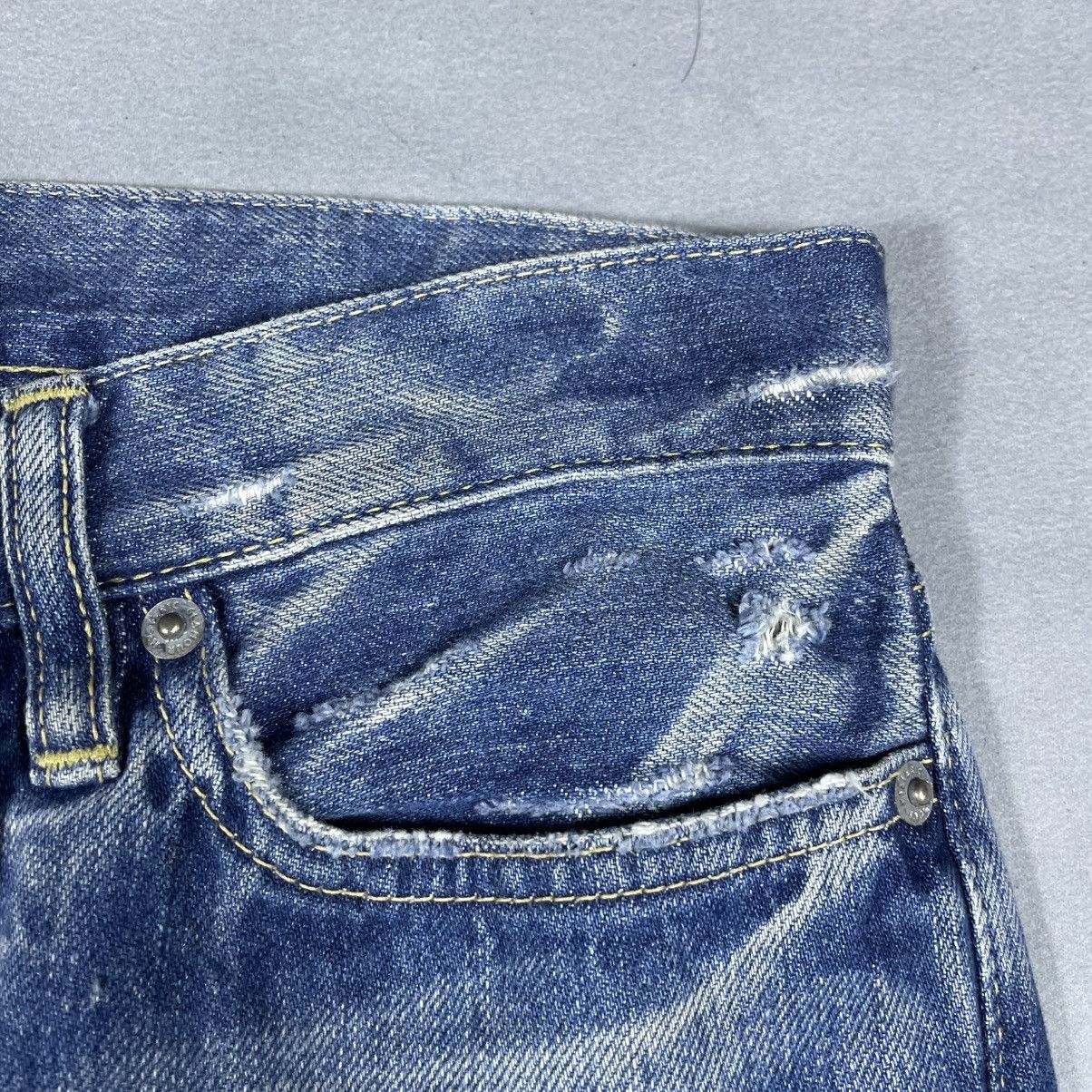 Hysteric Glamour processing straight denim pants indigo blue series Size US 29 - 7 Thumbnail