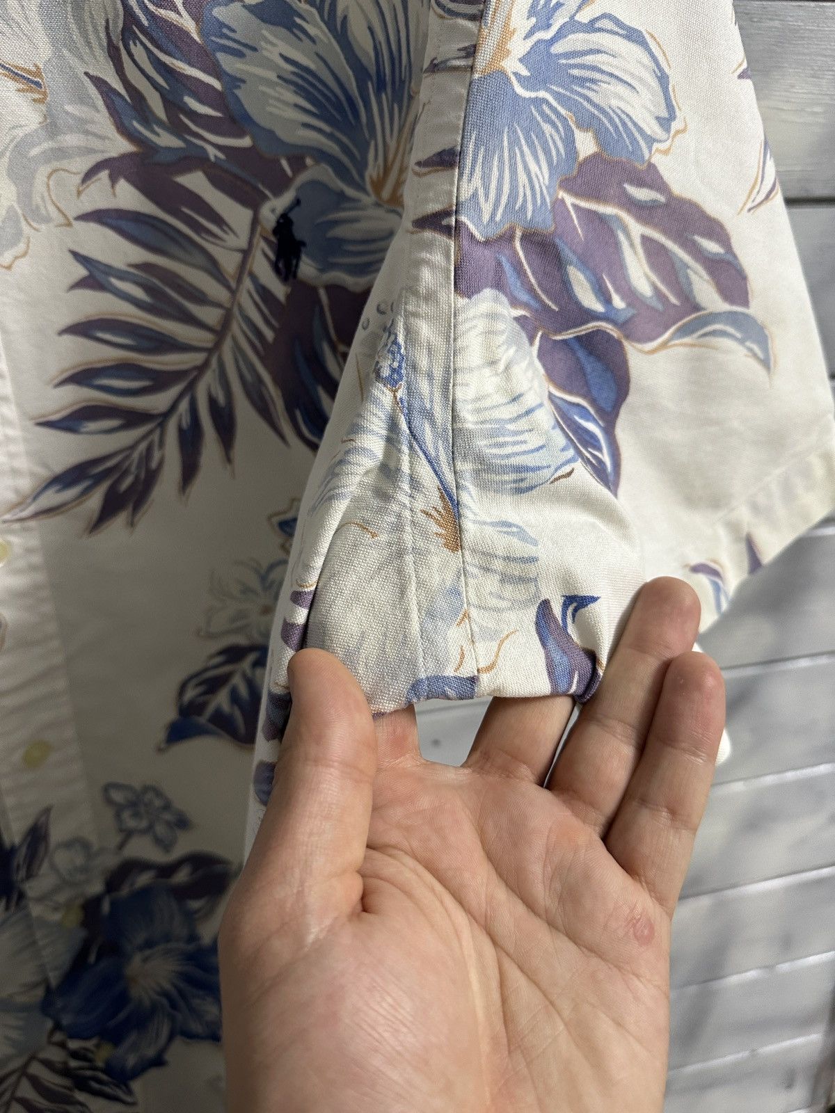 Ralph Lauren Rare Shirt Ralph Lauren Flowers Multilogo Size XXL. Size US XXL / EU 58 / 5 - 5 Thumbnail