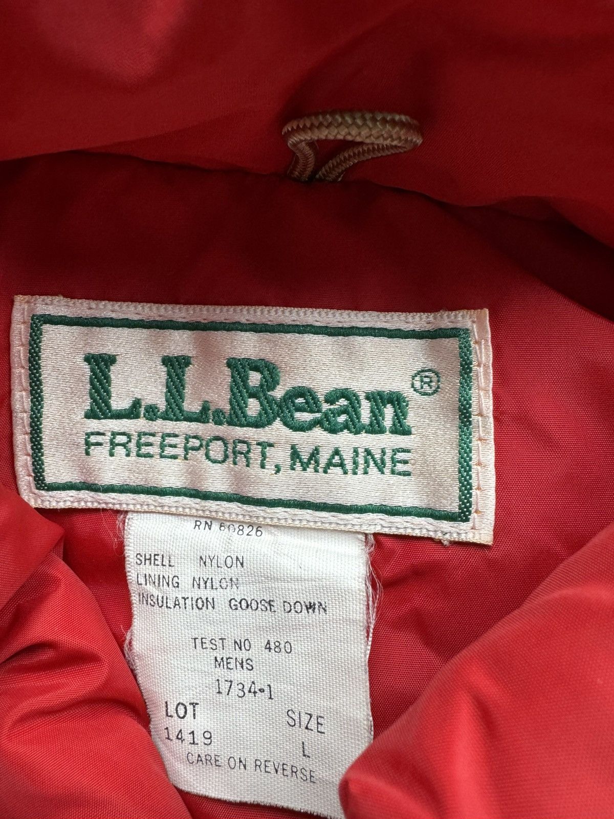 L.L. Bean Vintage 80’s 90’s Red LL Bean Puffer Vest Back To The Future Size US L / EU 52-54 / 3 - 3 Thumbnail