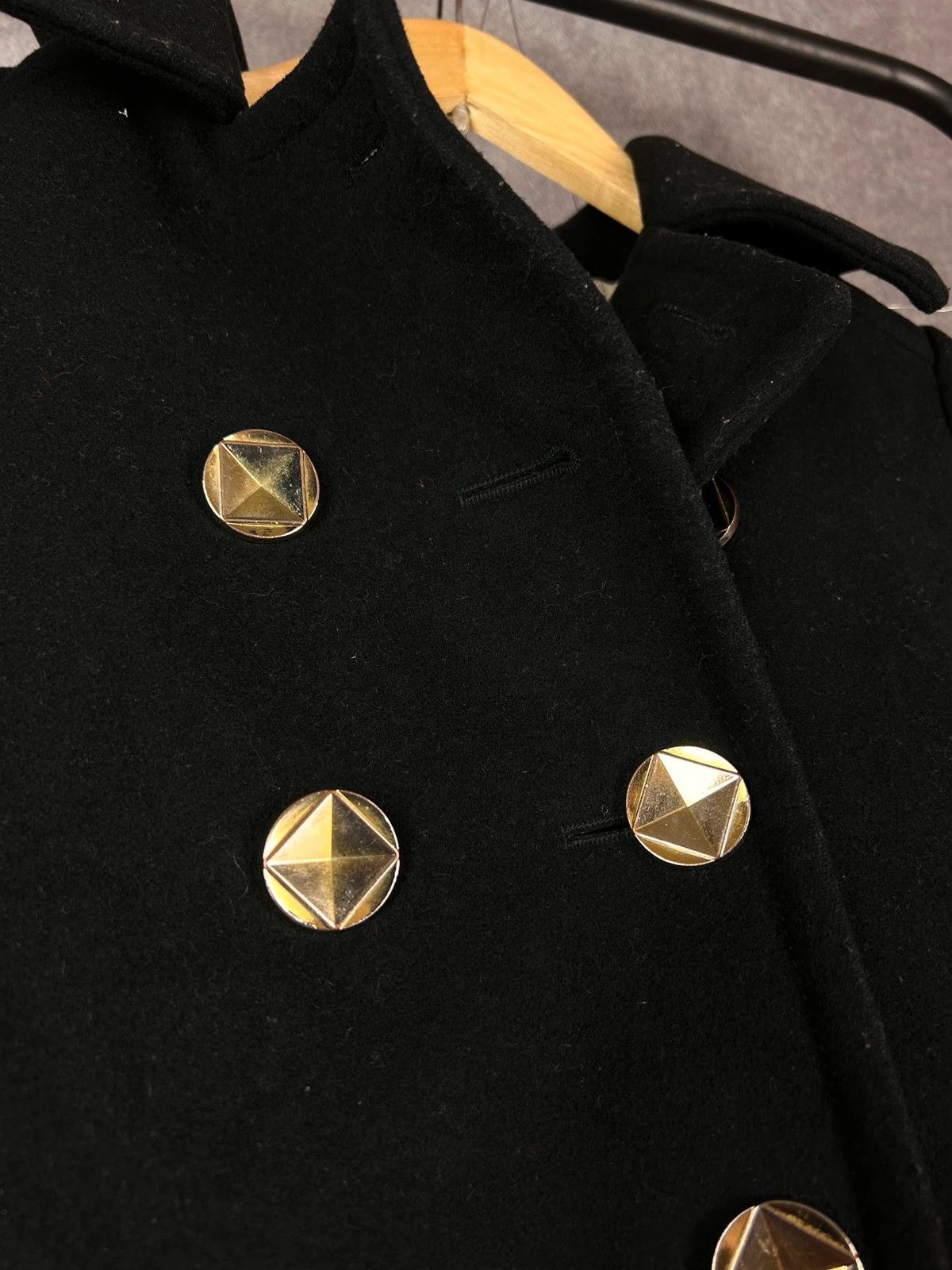 Designer × Marc Jacobs × Marc by Marc Jacobs Marc By Marc Jacobs black woolen coat with buttons Size XS / US 0-2 / IT 36-38 - 6 Thumbnail