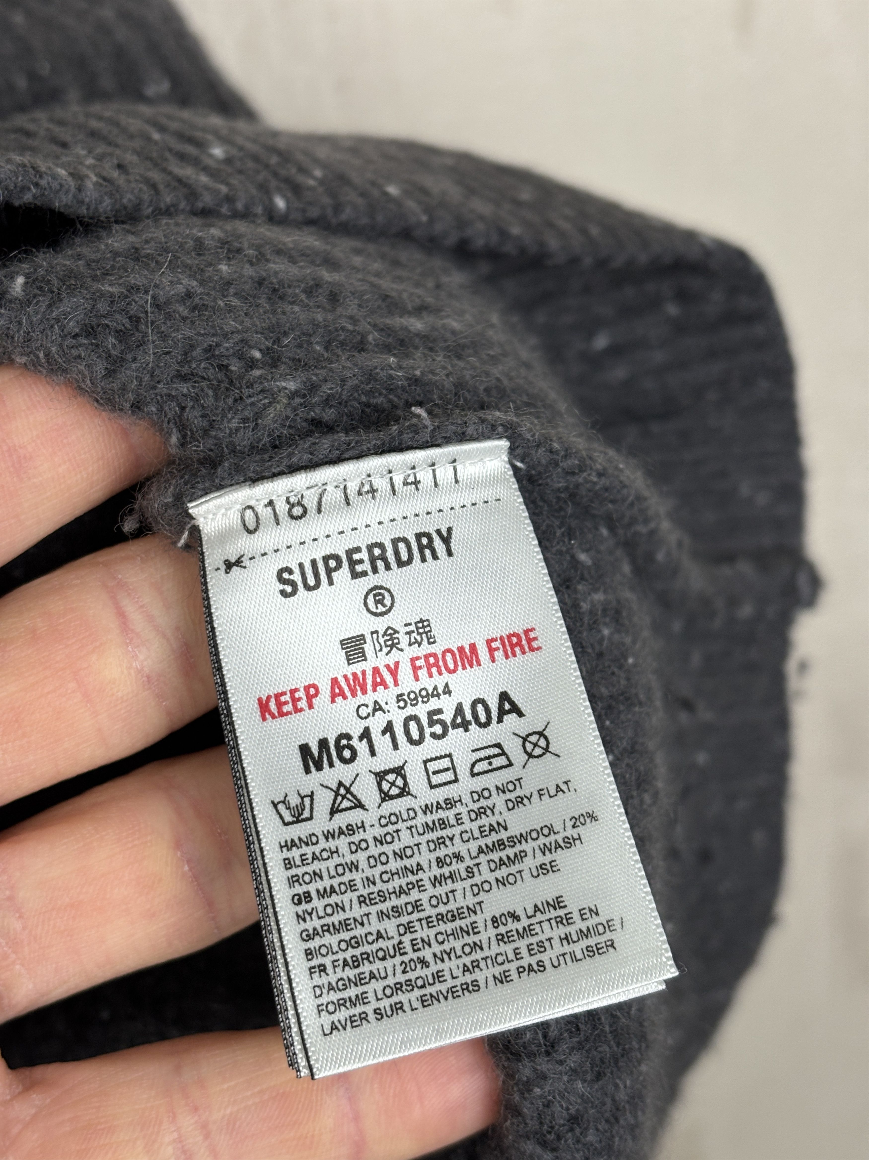 Superdry SuperDry Wool Blend Mock Neck Knit Sweater size fits like XL Size US XL / EU 56 / 4 - 9 Thumbnail