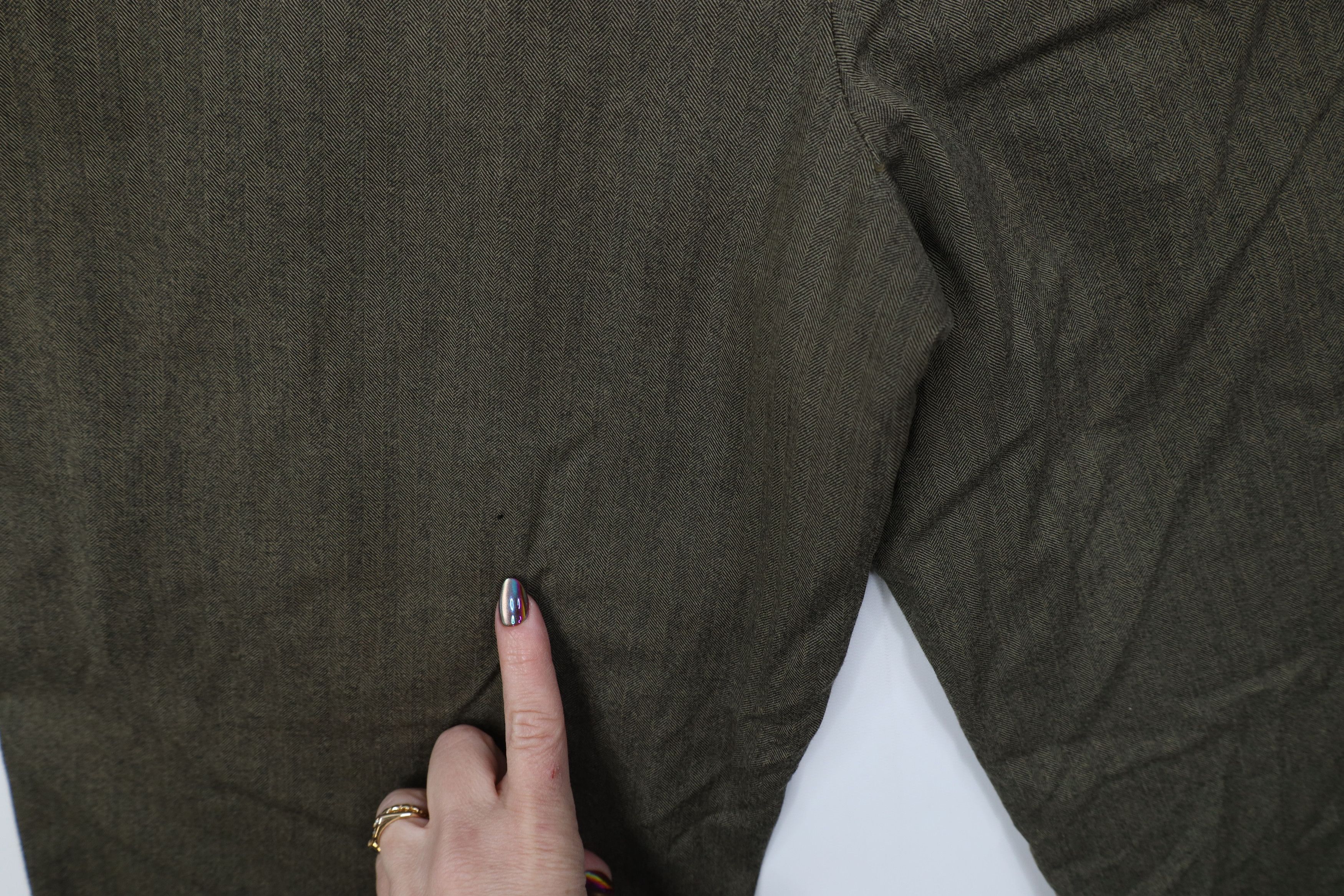 Vintage Vintage 90s Streetwear Wool Herringbone Wide Leg Chino Pants Size US 36 / EU 52 - 14 Thumbnail